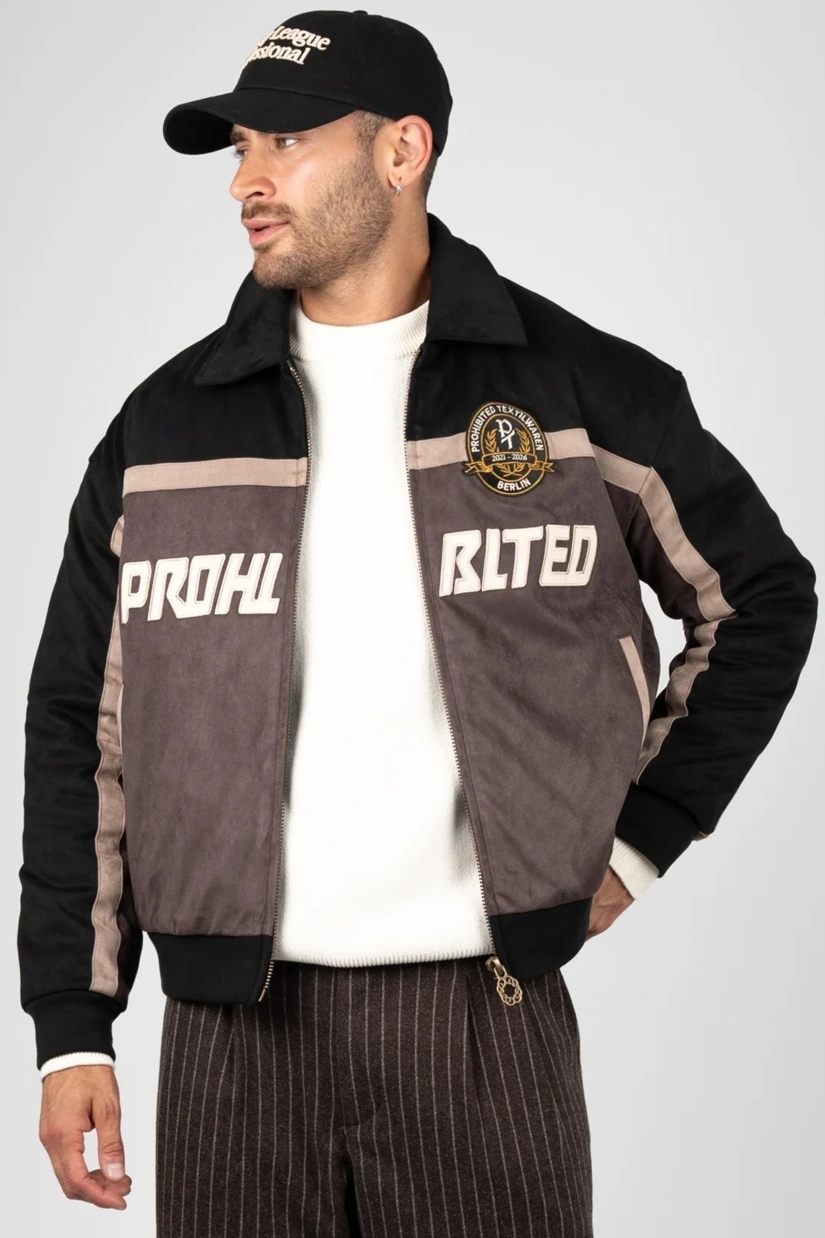 PROHIBITED OLD ERA SUEDE JACKET en color (1)