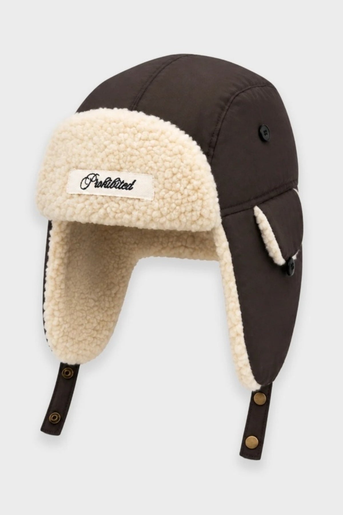 PROHIBITED AVIATOR HAT SOLID en color MARRON (1)