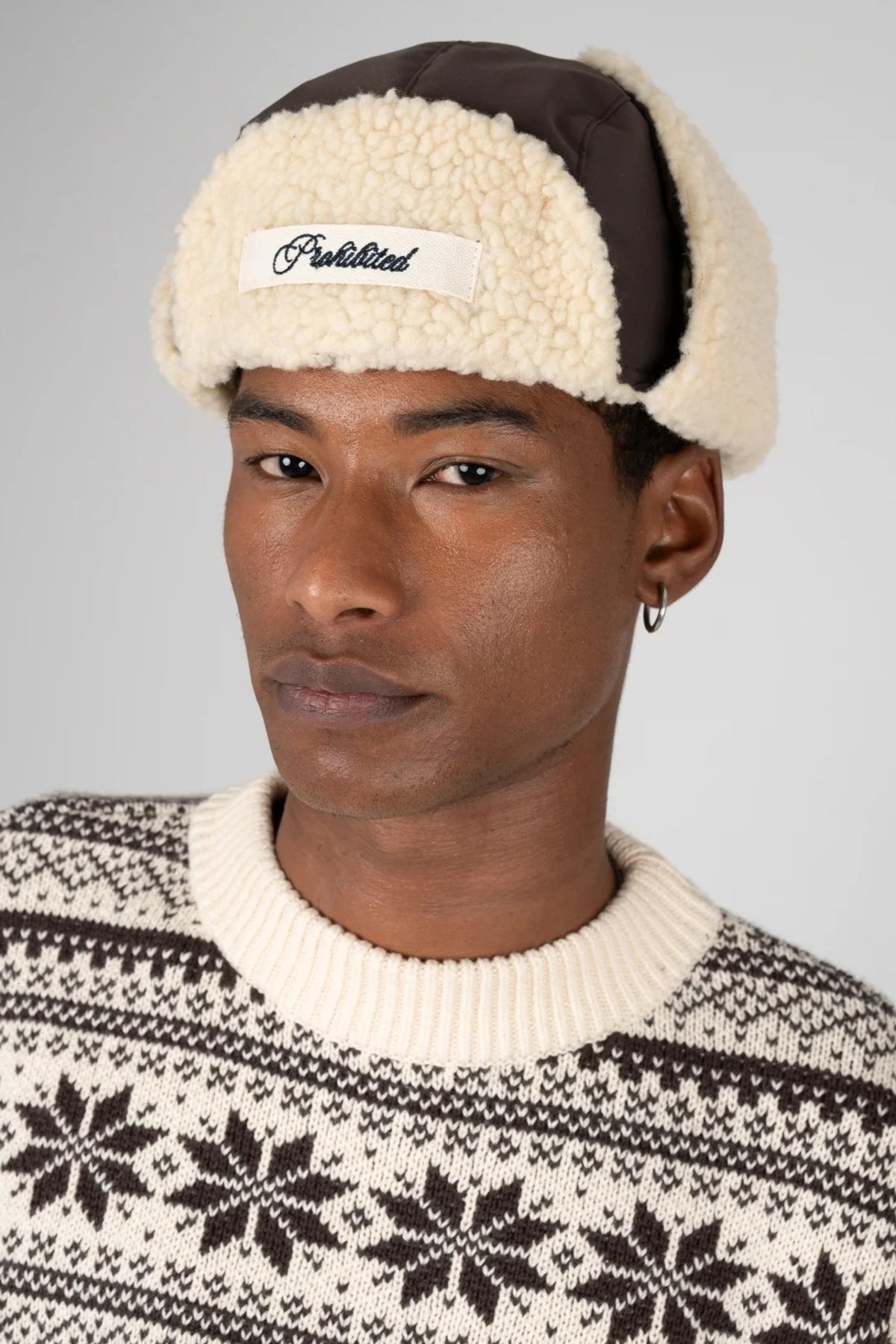 PROHIBITED AVIATOR HAT SOLID en color MARRON (3)