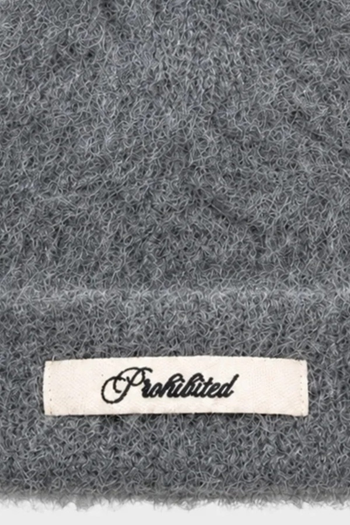 PROHIBITED SEASON KNIT BEANIE en color GRIS (2)
