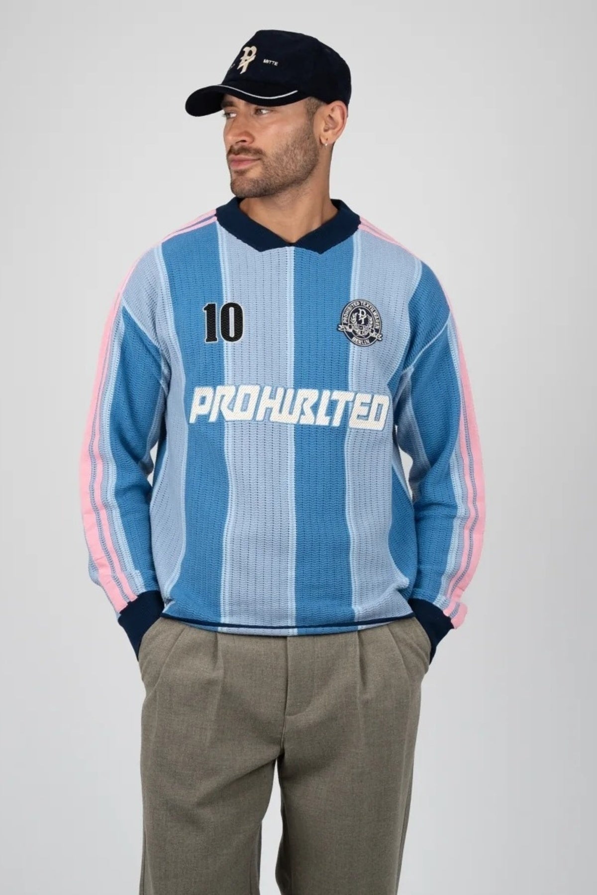 PROHIBITED STRIPED TEAM KNIT TRIKOT en color (1)