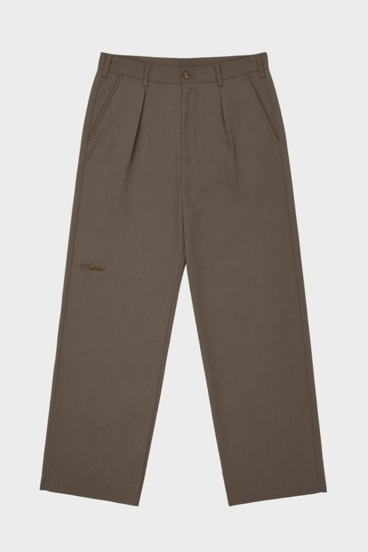 PROHIBITED SOHO PLEATED PANTS en color MARRON (3)