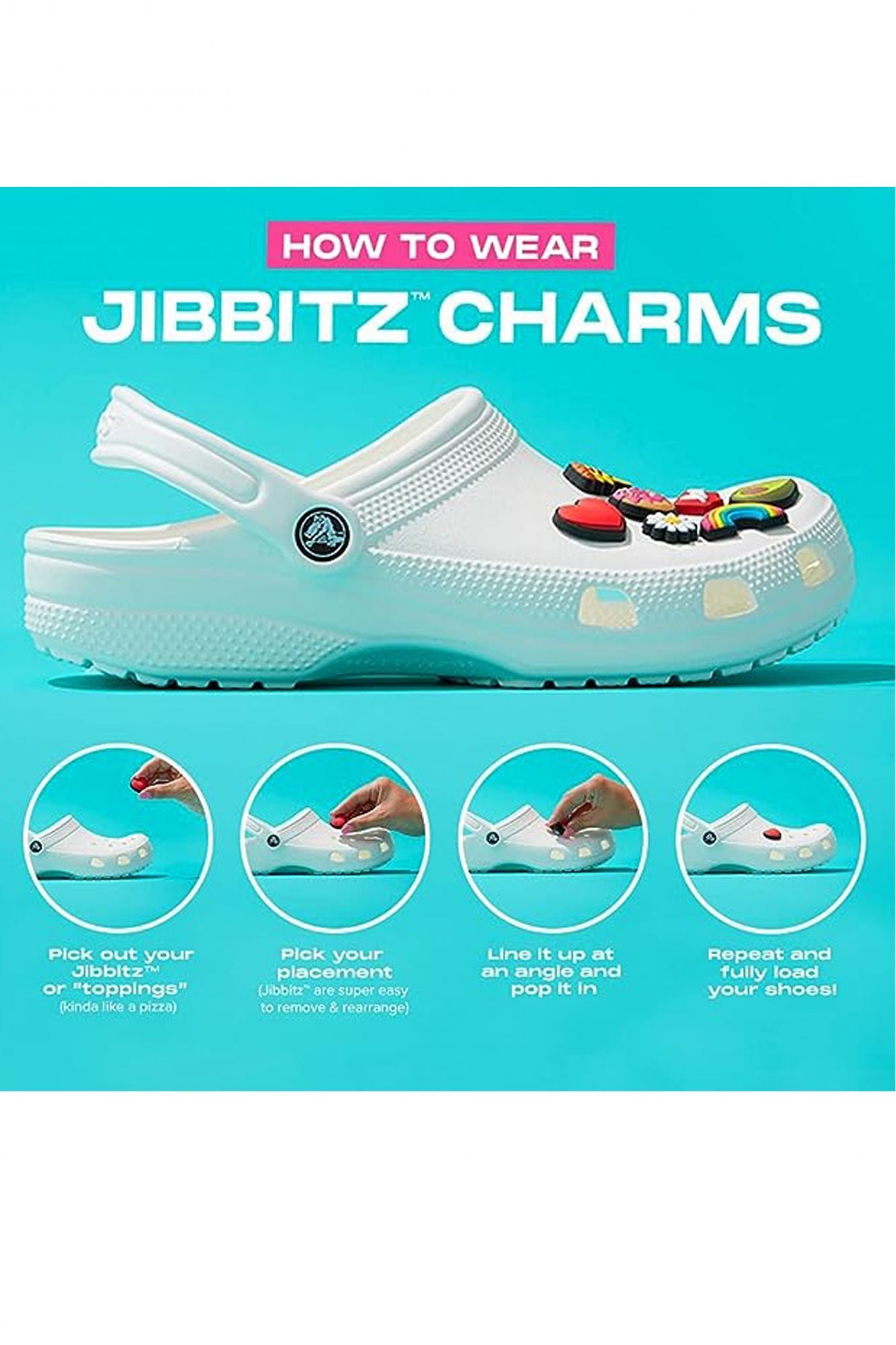 CROCS JIBBITS CHARMS SMILEY BRAND SMILEY FACE en color AMARILLO (3)