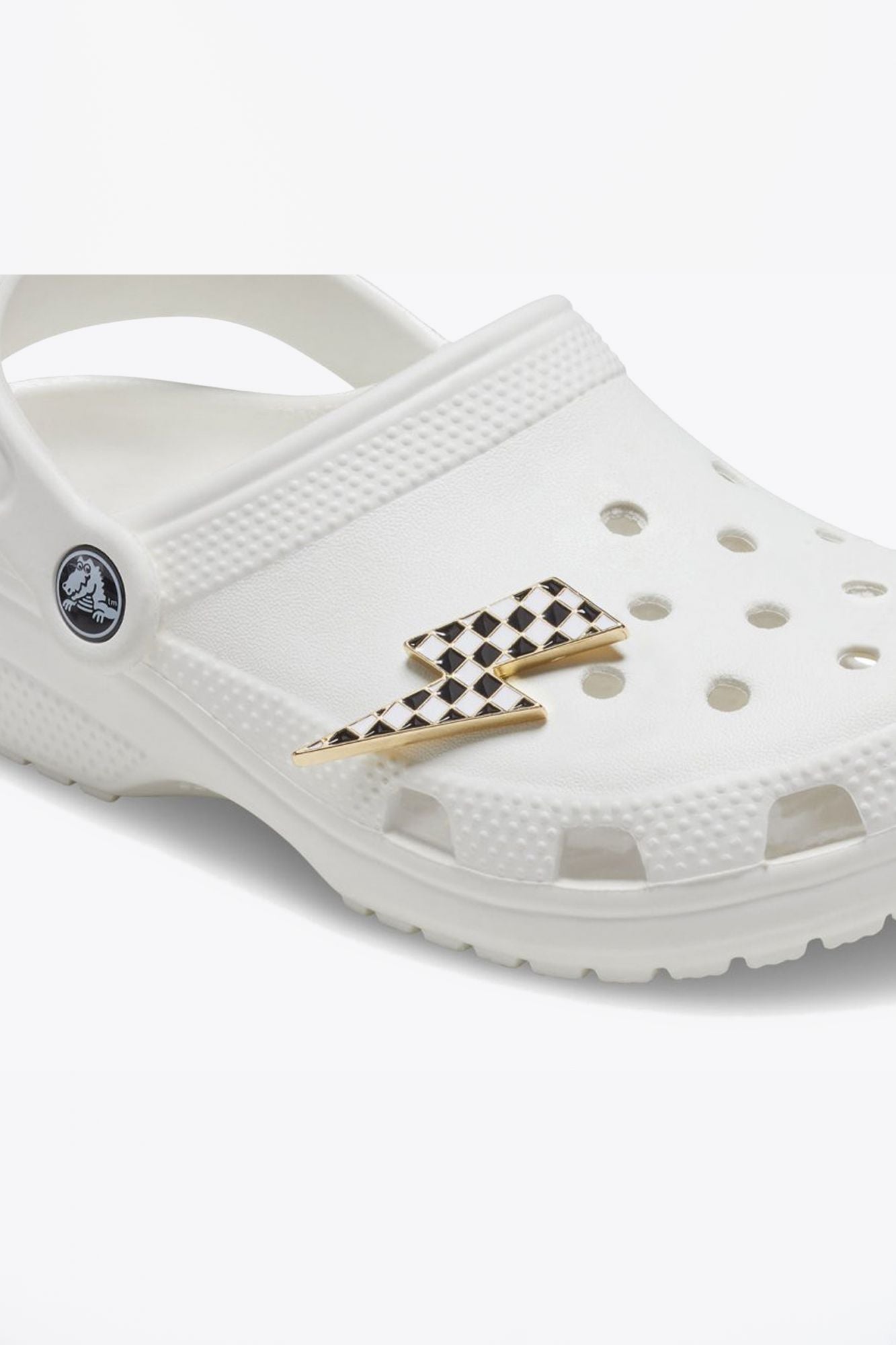 CROCS DADOS IMPRIMIR RAYO en color BLANCO (3)