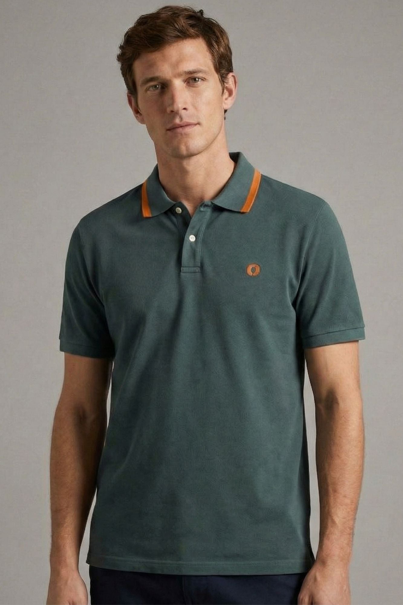 ECOALF RAYANALF POLO en color VERDE (1)