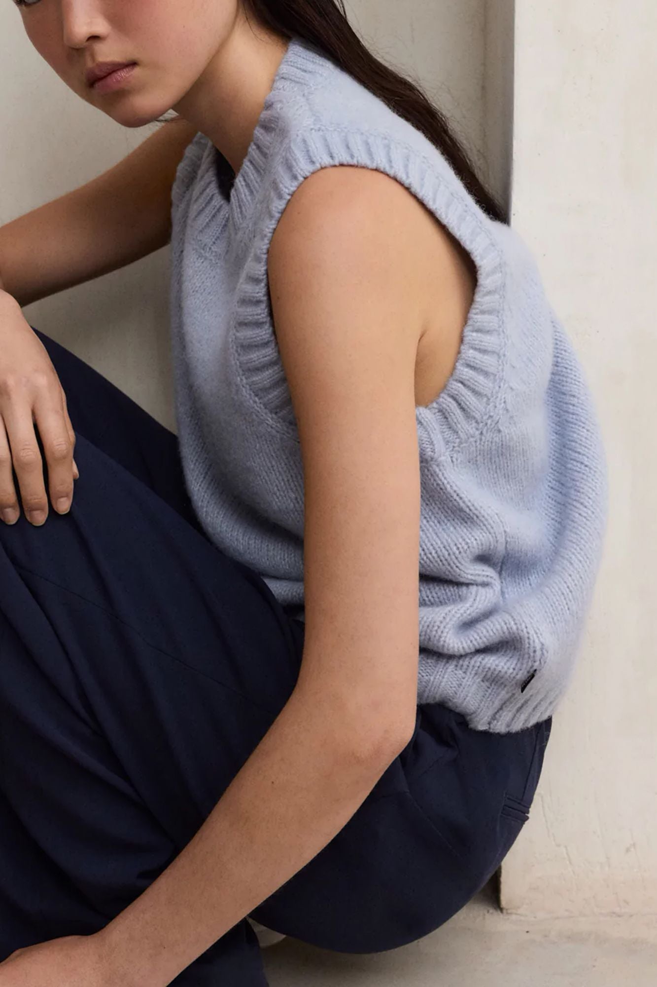 ECOALF MAPLE KNIT WOMAN en color AZUL (3)