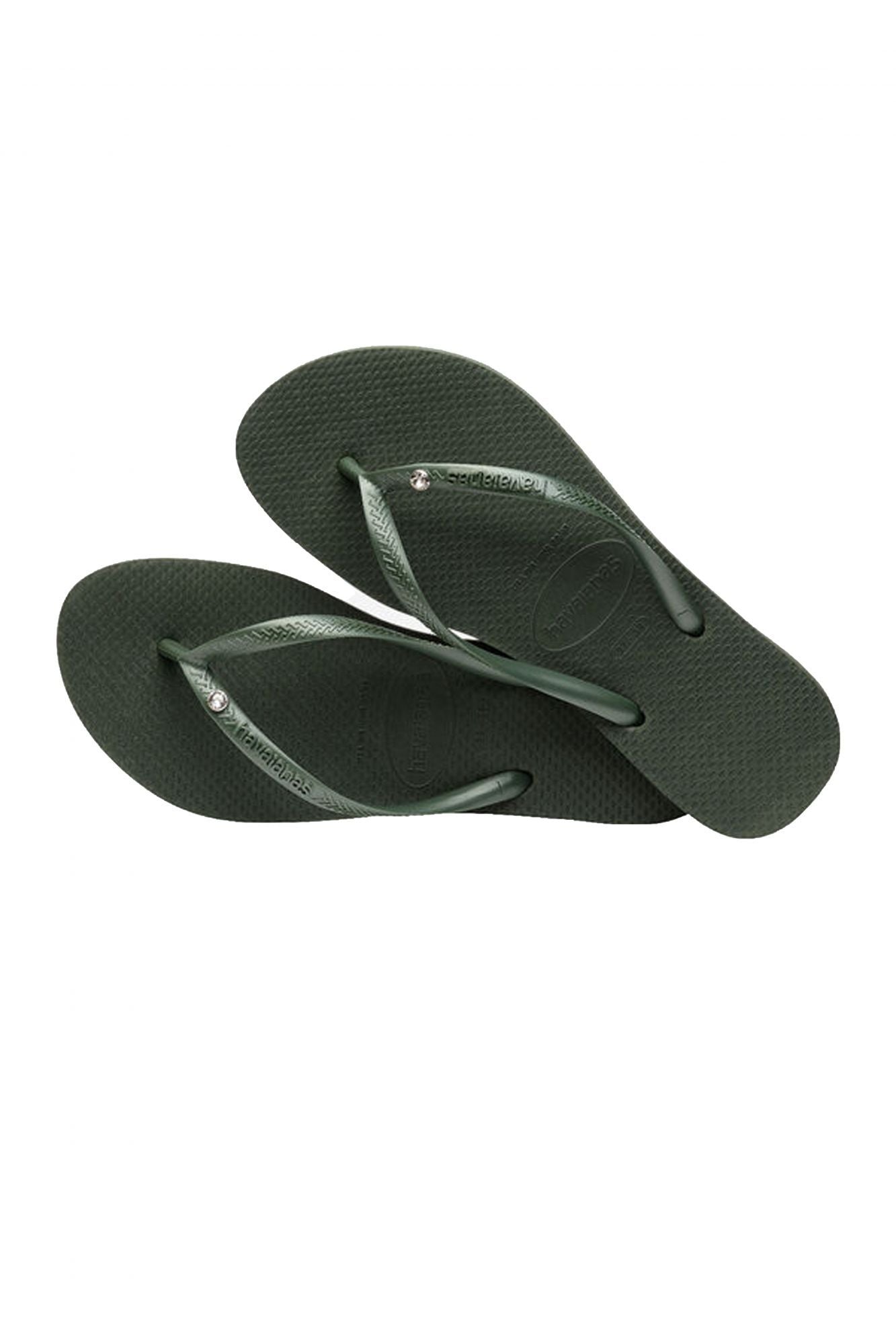 HAVAIANAS SLIM CRYSTAL SW II en color VERDE (4)
