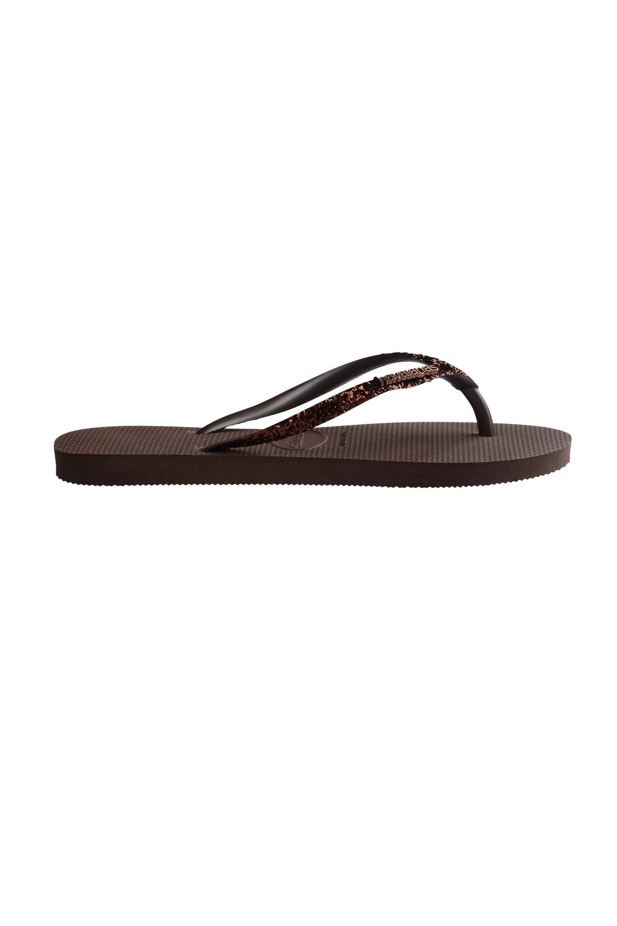 HAVAIANAS SLIM GLITTER II 4146975 en color MARRON (2)