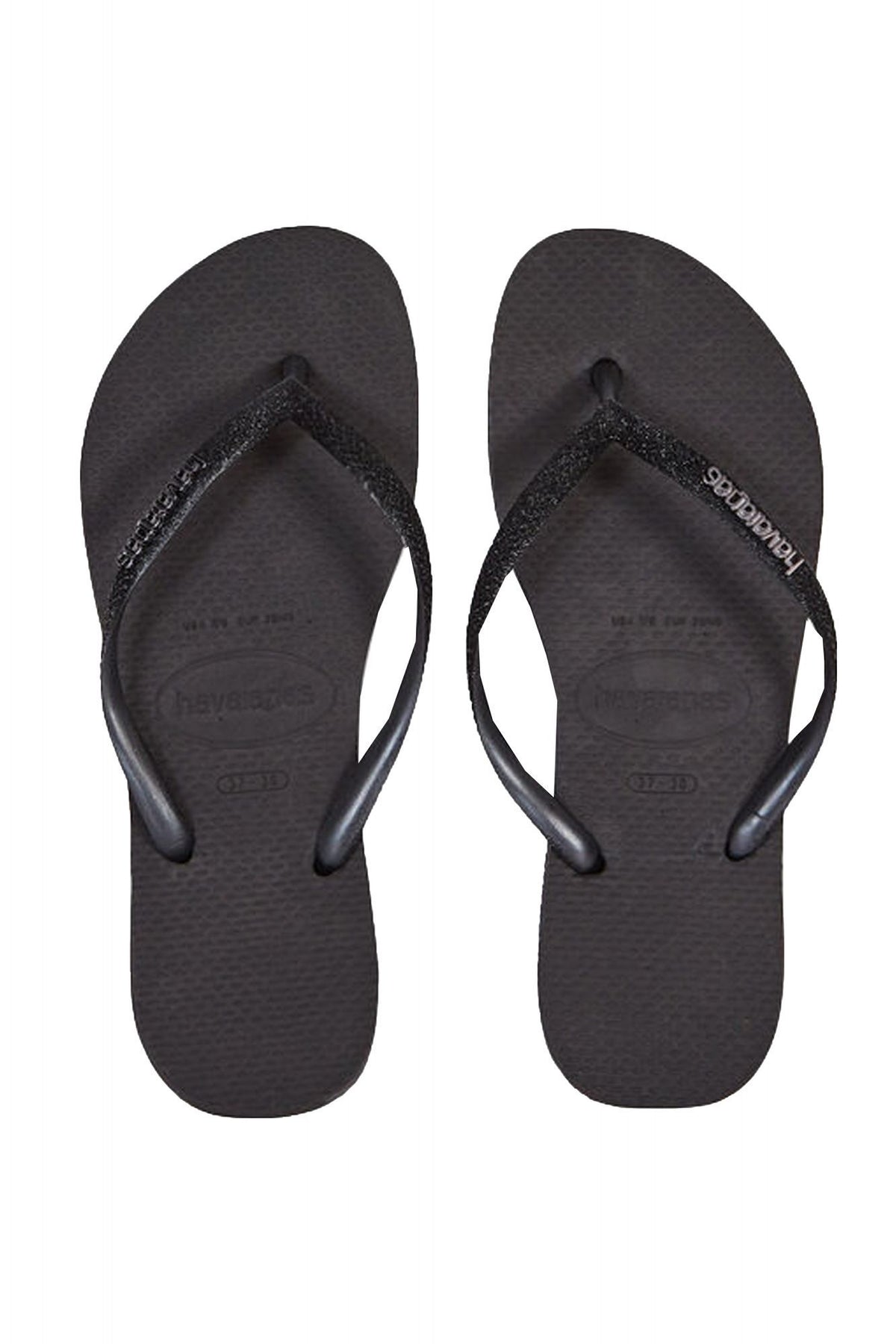 HAVAIANAS SLIM GLITTER II 4146975 en color NEGRO (1)