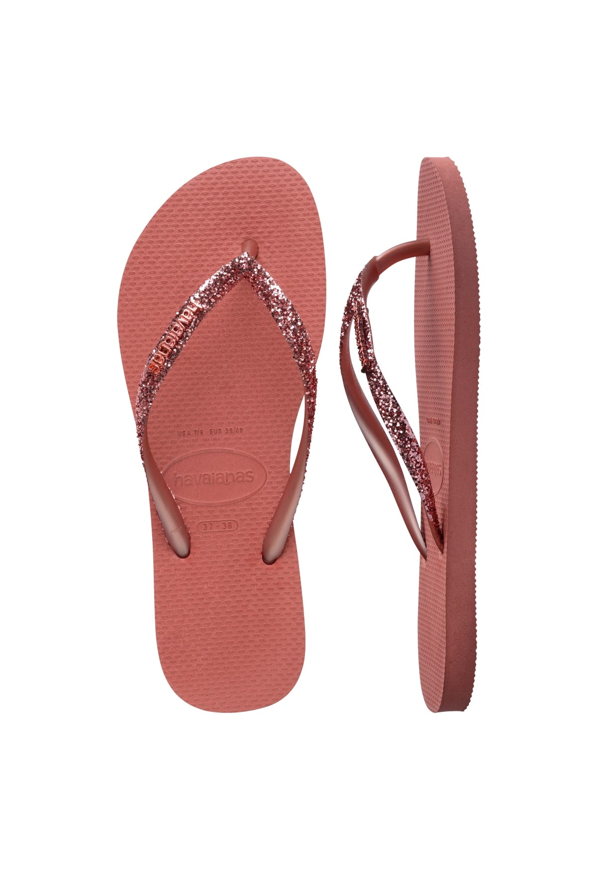 HAVAIANAS SLIM GLITTER II 4146975 en color ROSA (3)