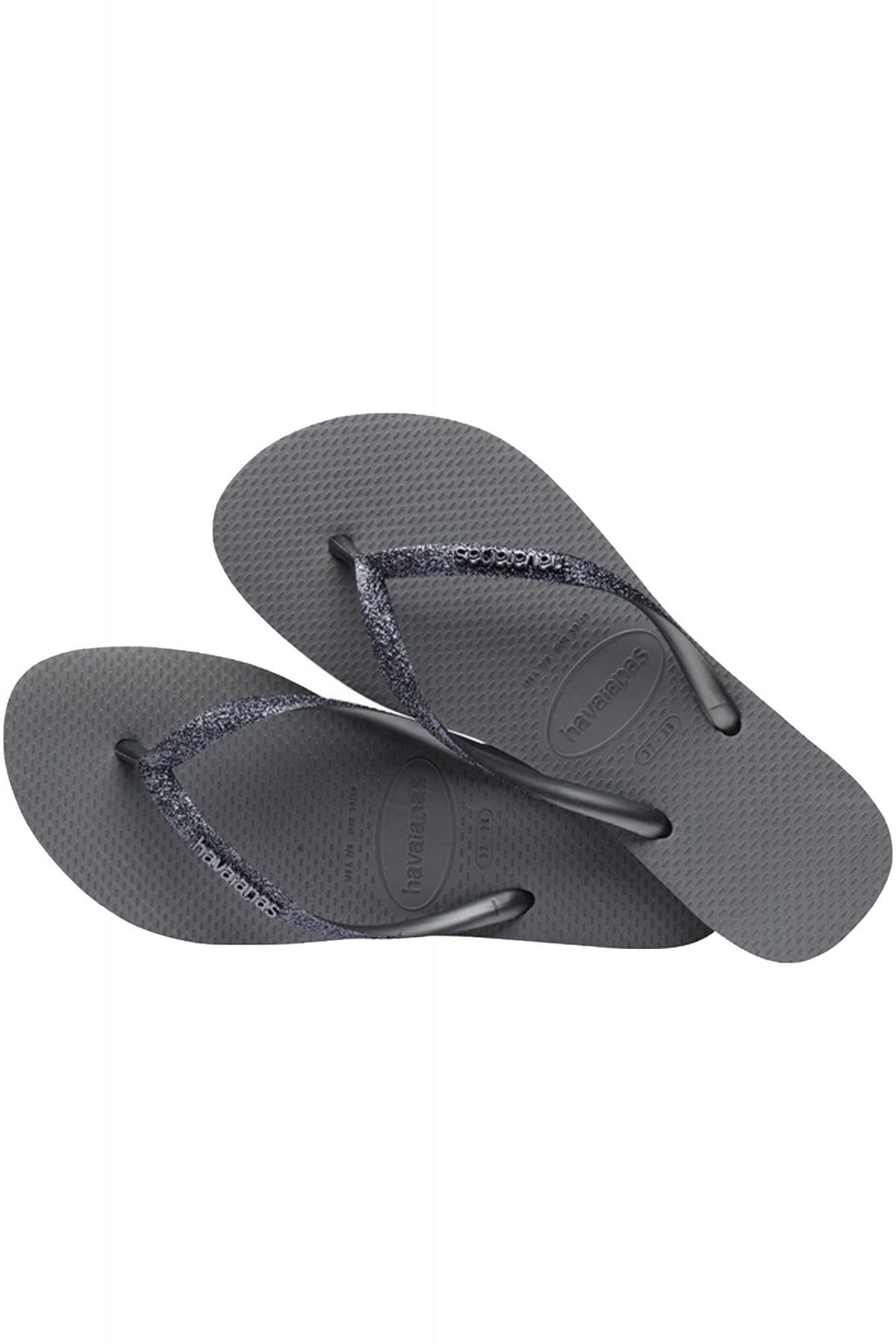 HAVAIANAS SLIM GLITTER II 4146975 en color GRIS (3)