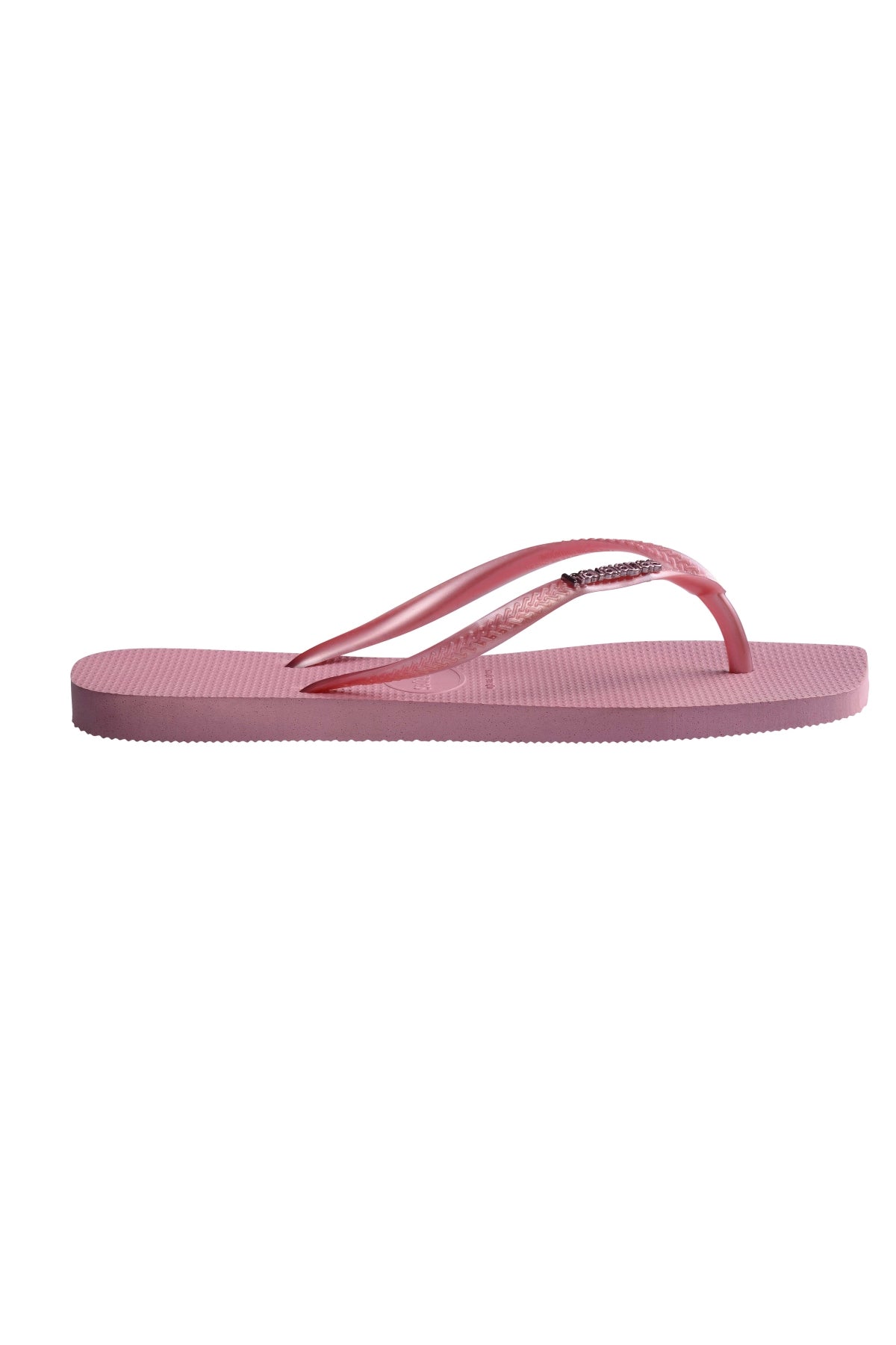 HAVAIANAS SQUARE LOGO METALLIC en color ROSA (2)