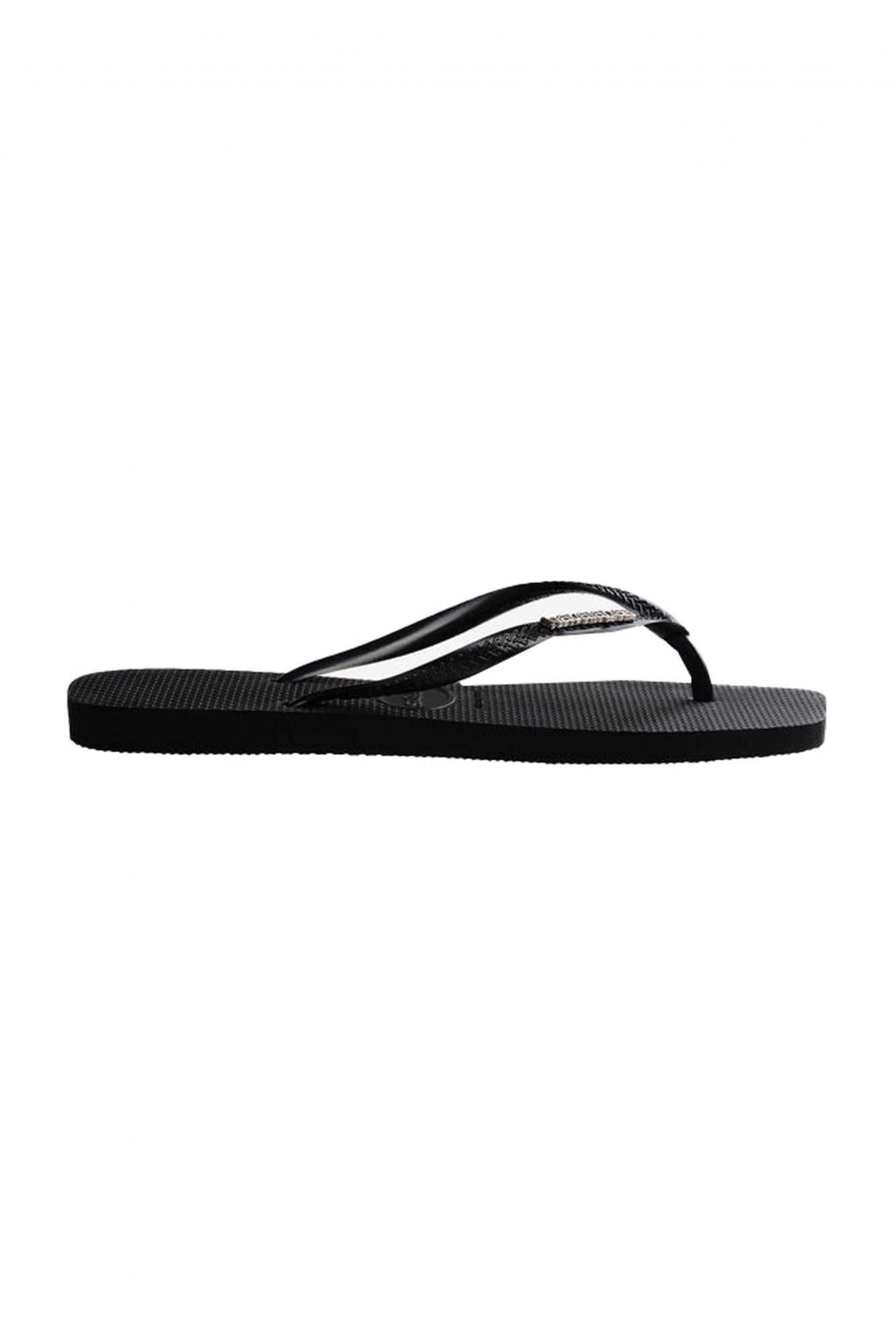 HAVAIANAS SQUARE LOGO METALLIC en color NEGRO (3)