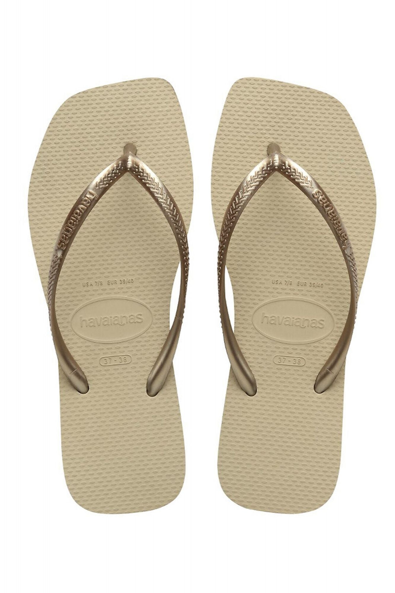 HAVAIANAS SQUARE en color BRONCE (1)