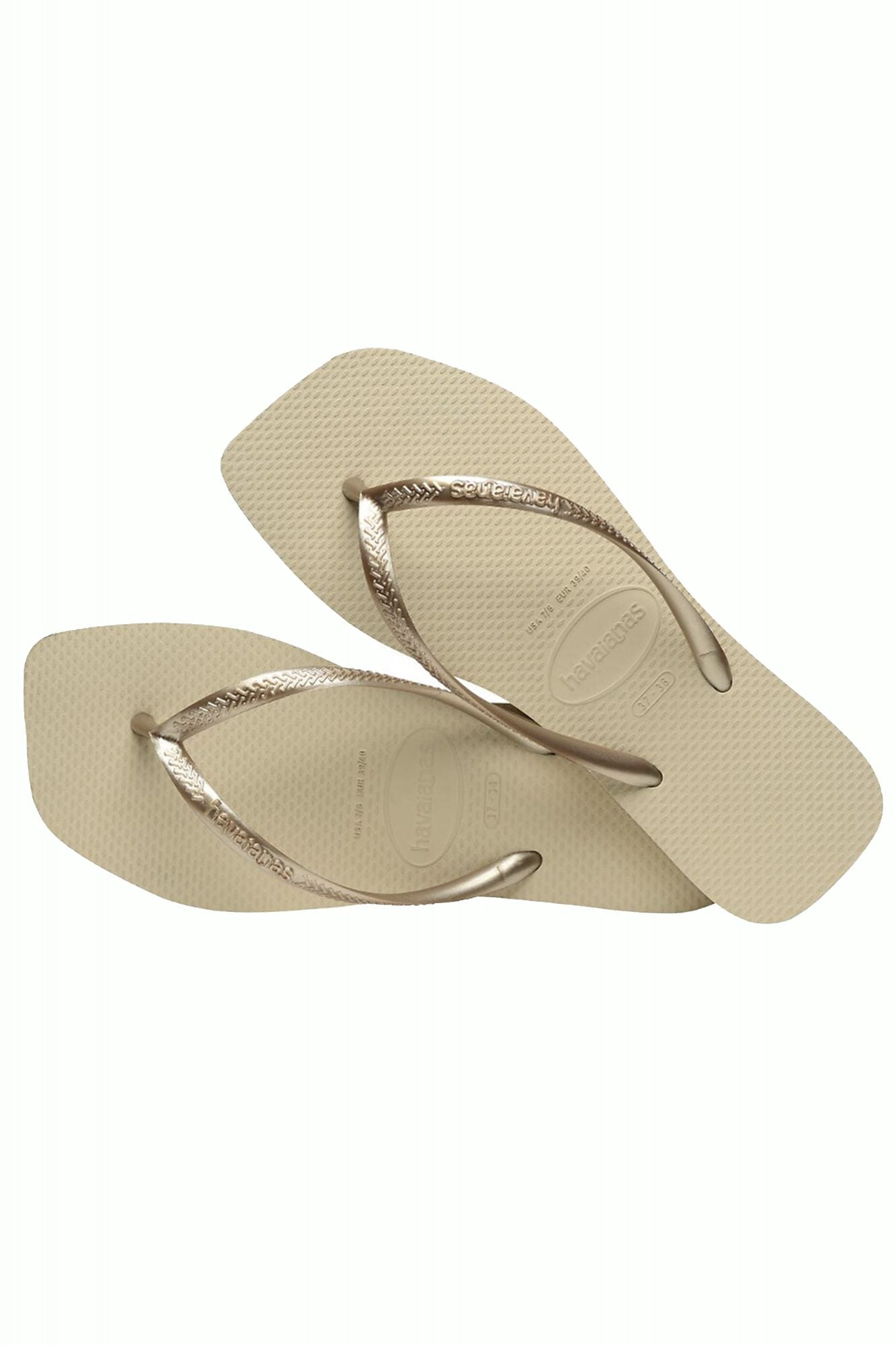 HAVAIANAS SQUARE en color BRONCE (3)