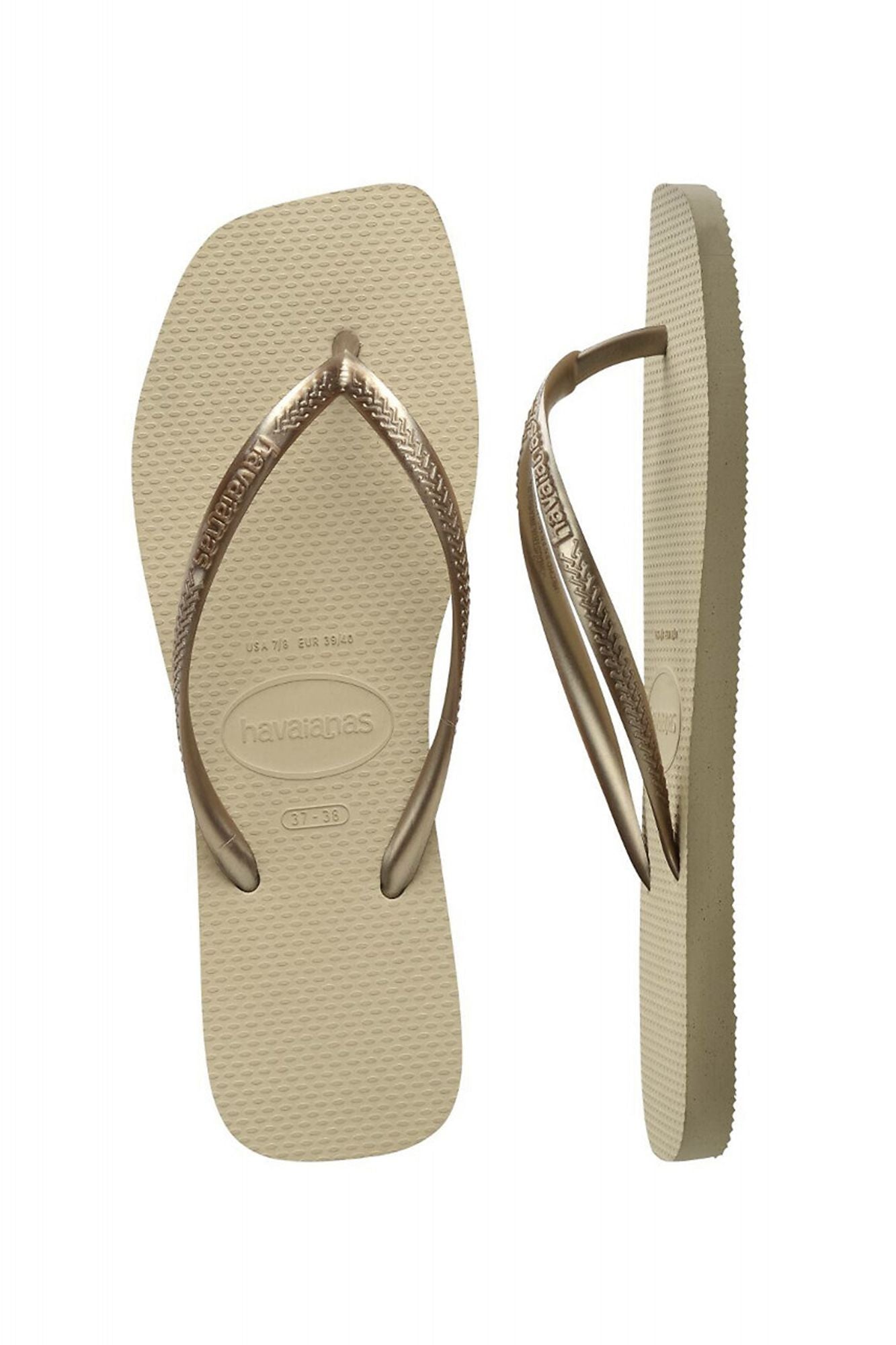 HAVAIANAS SQUARE en color BRONCE (4)