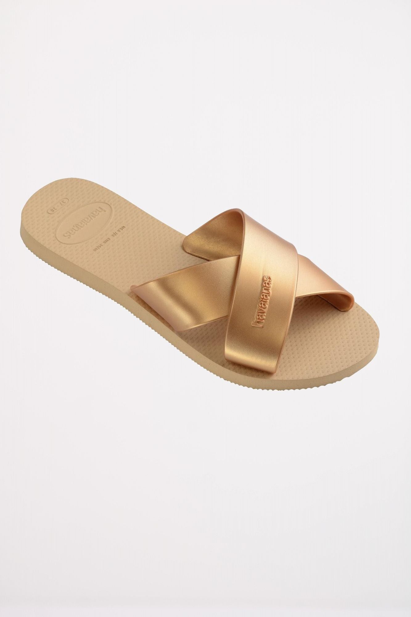 HAVAIANAS AQUA METALLIC en color BRONCE (2)