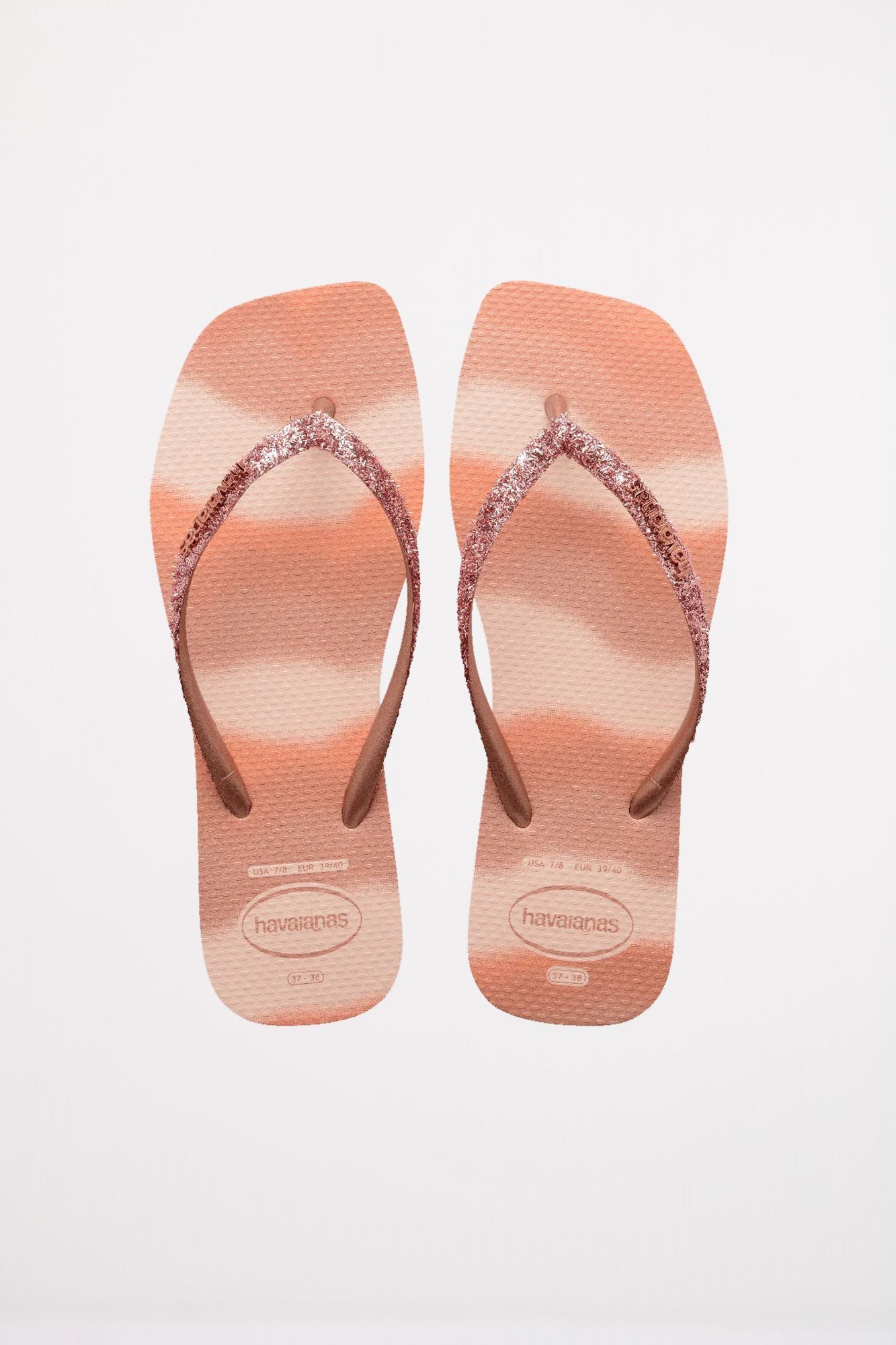 HAVAIANAS SLIM SQUARE GLITTER en color ROSA (1)