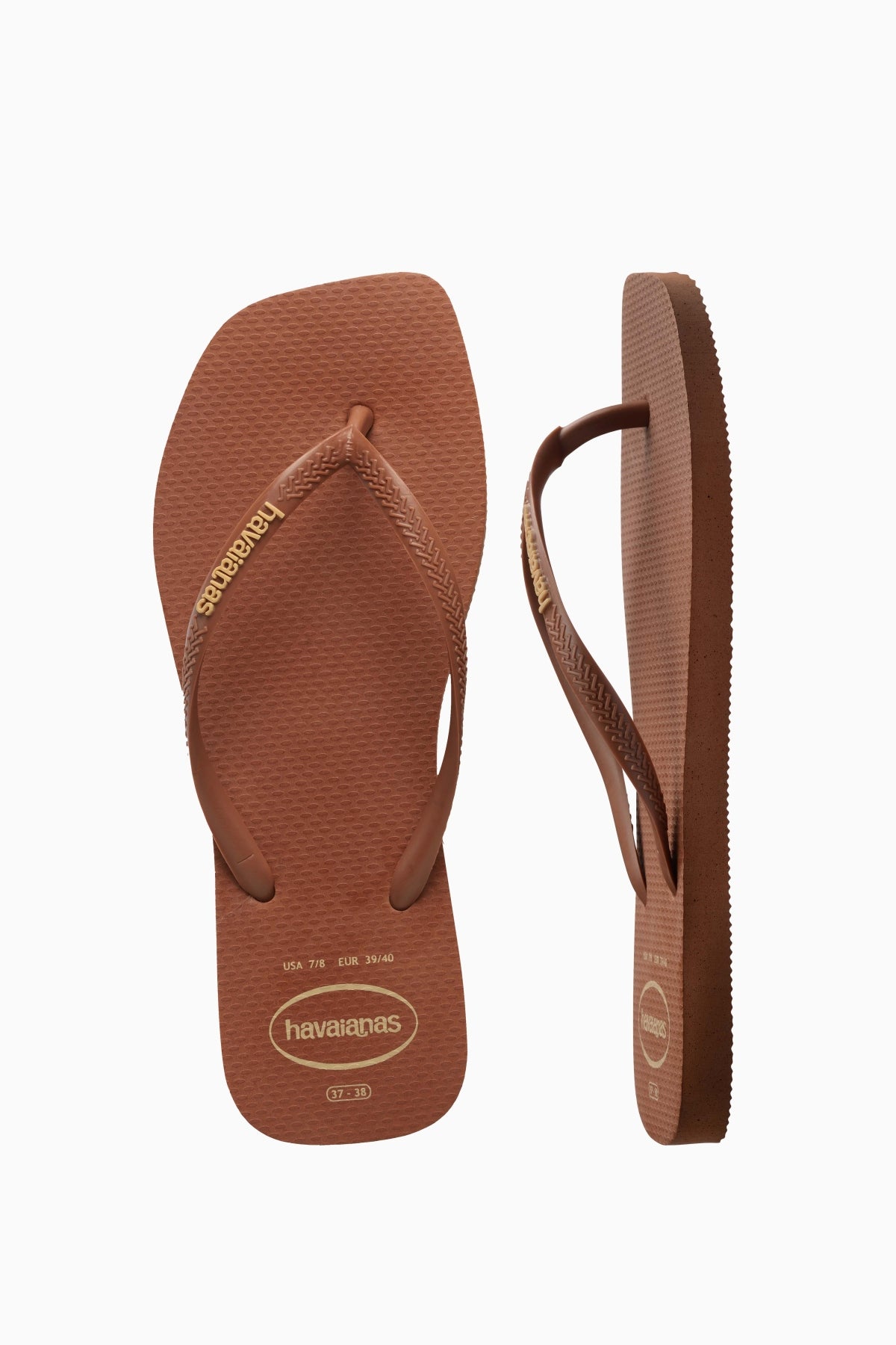 HAVAIANAS HAV. SQUARE LOGO POP UP SS26 en color MARRON (3)