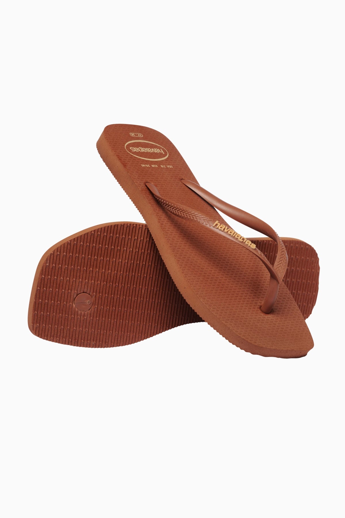 HAVAIANAS HAV. SQUARE LOGO POP UP SS26 en color MARRON (4)
