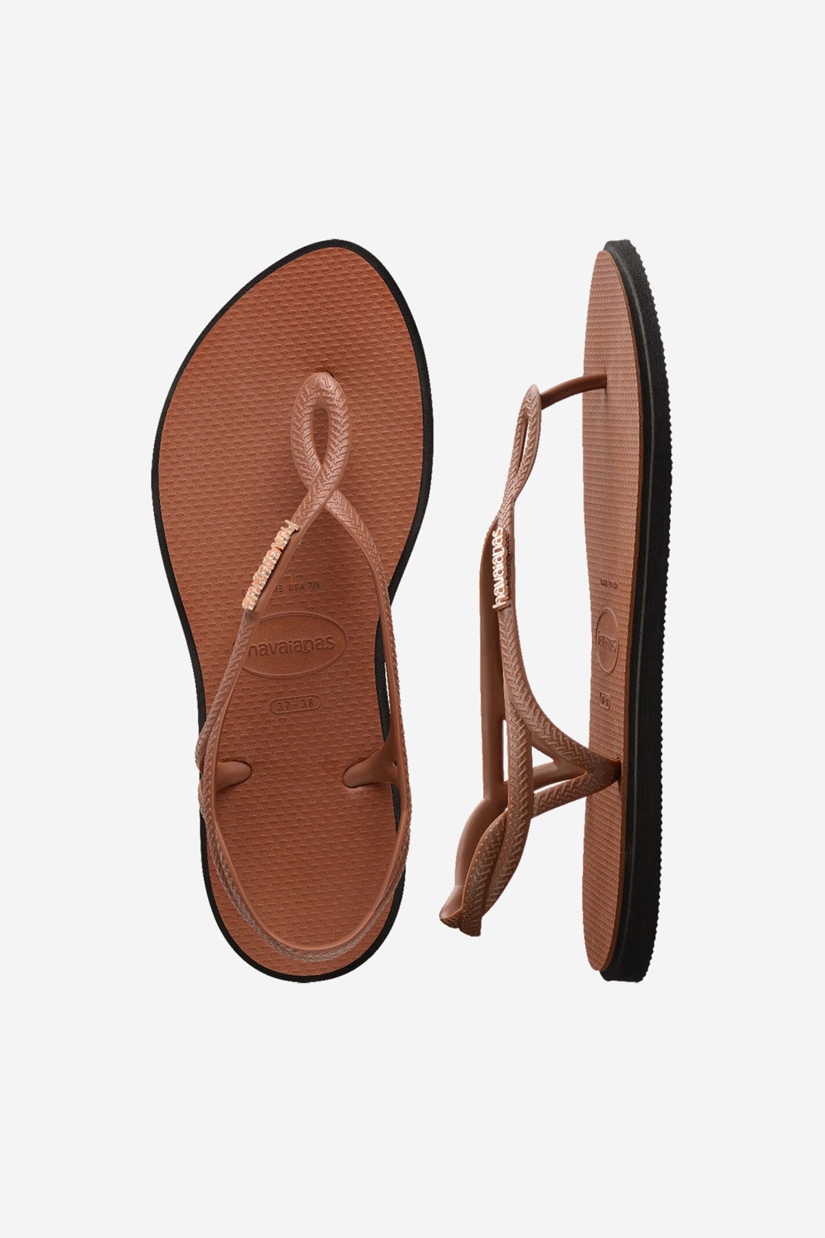 HAVAIANAS LUNA POINT en color MARRON CLARO (3)
