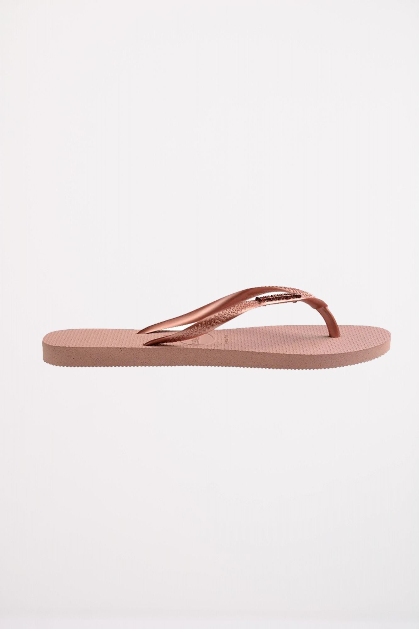 HAVAIANAS SLIM LOGO METALLIC en color ROSA (3)