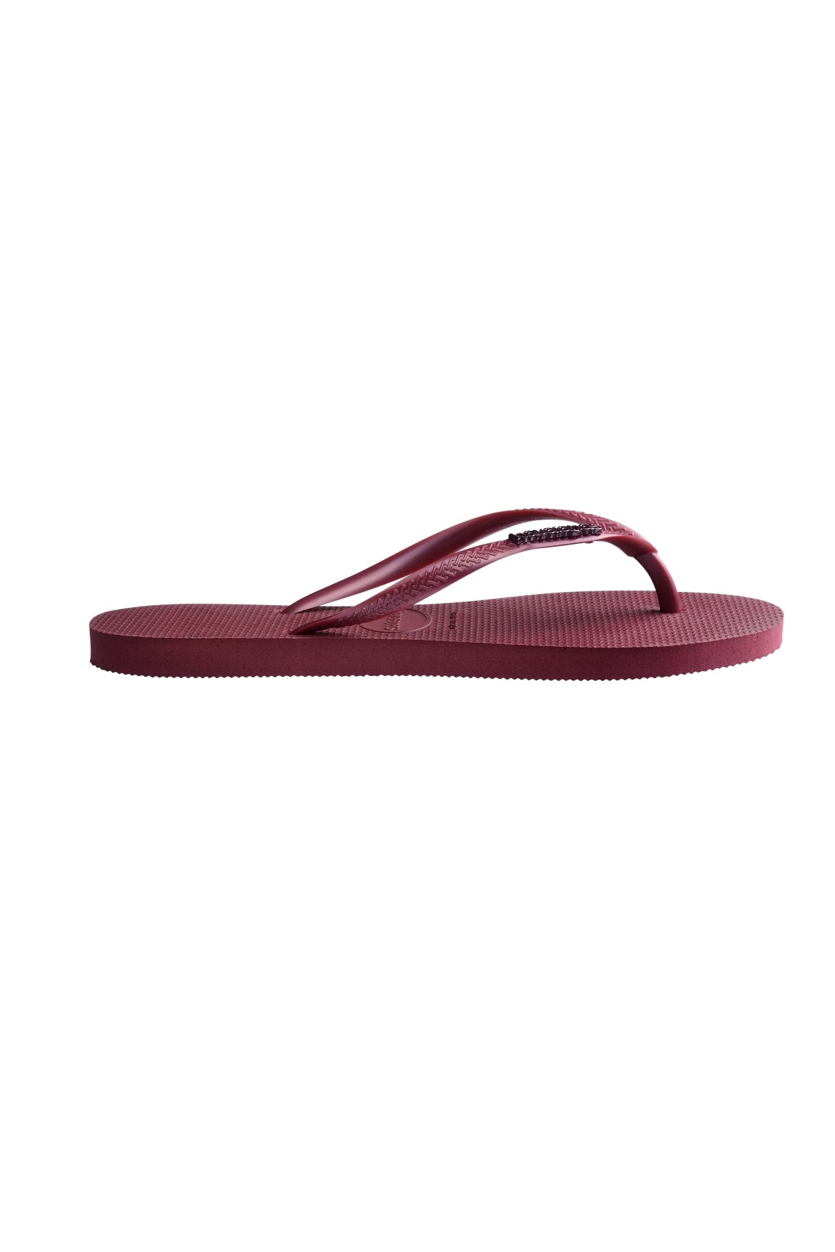 HAVAIANAS SLIM LOGO en color BURDEOS (2)