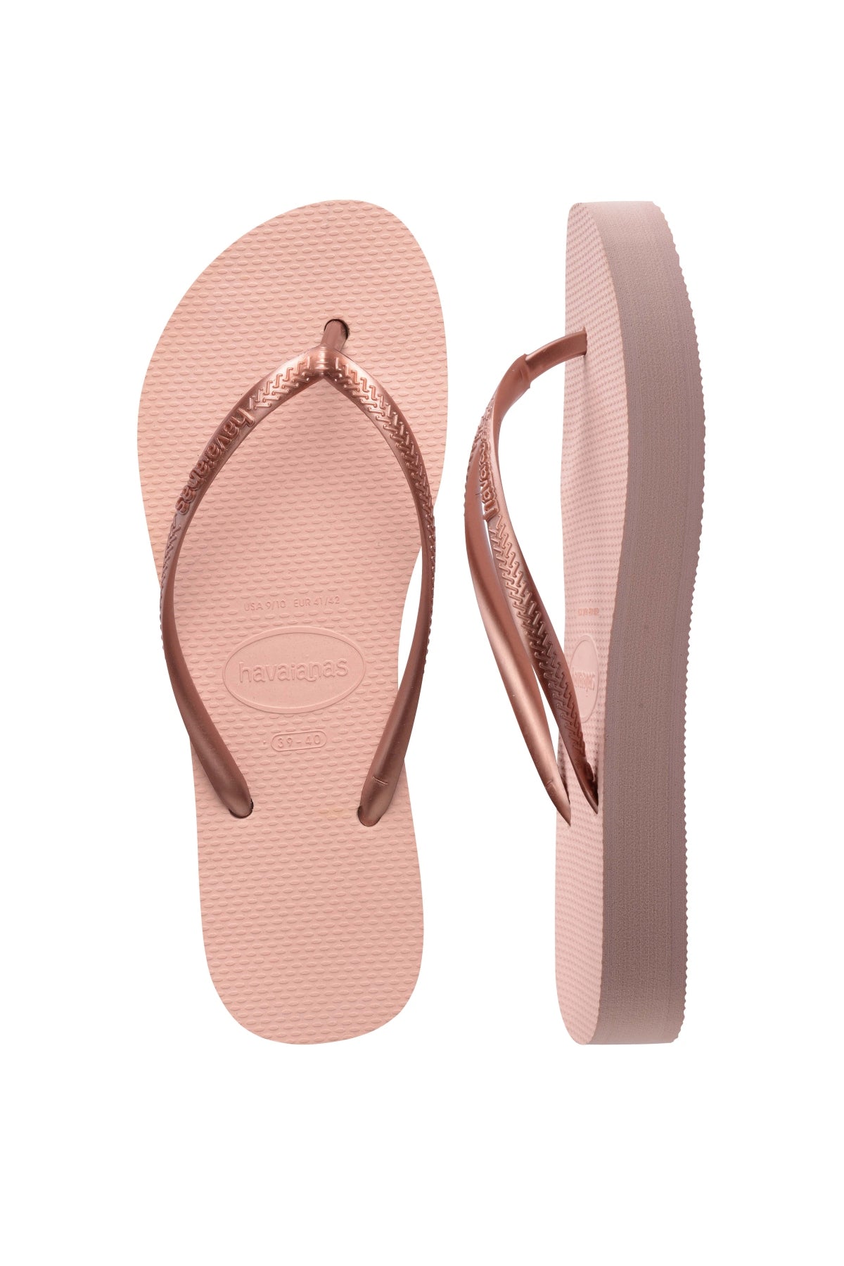 HAVAIANAS SLIM FLATFORM en color ROSA (3)