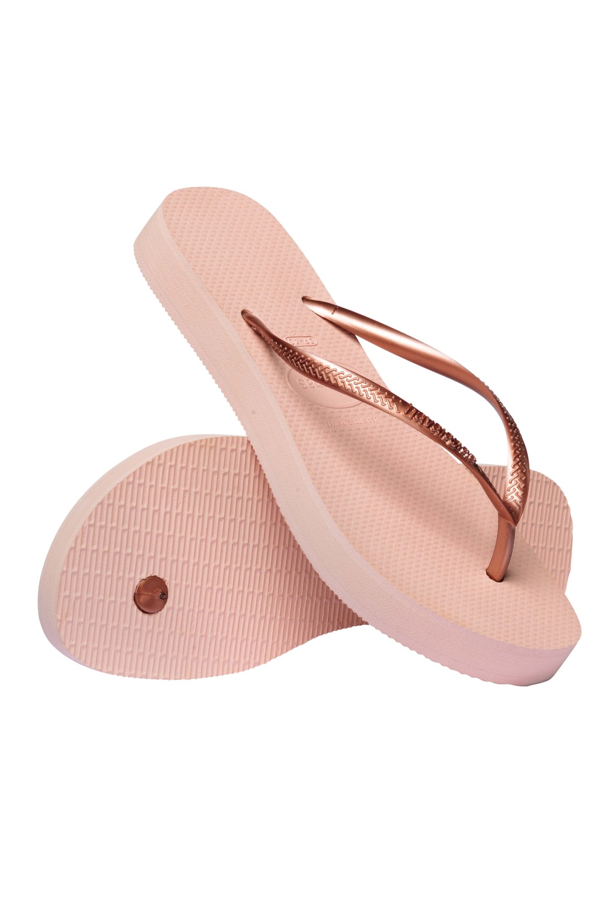 HAVAIANAS SLIM FLATFORM en color ROSA (4)