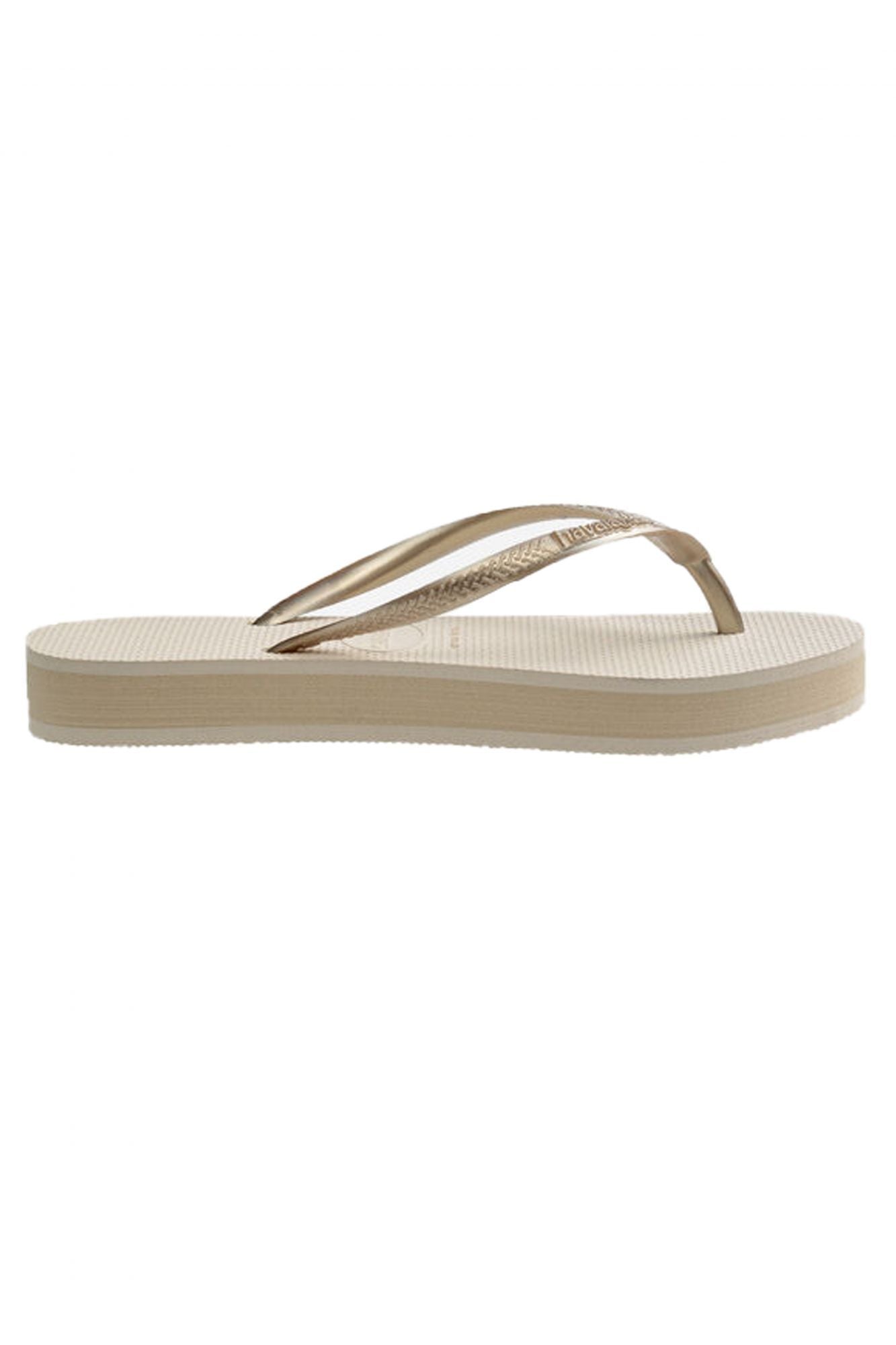 HAVAIANAS SLIM PLATFORM en color BEIS (3)