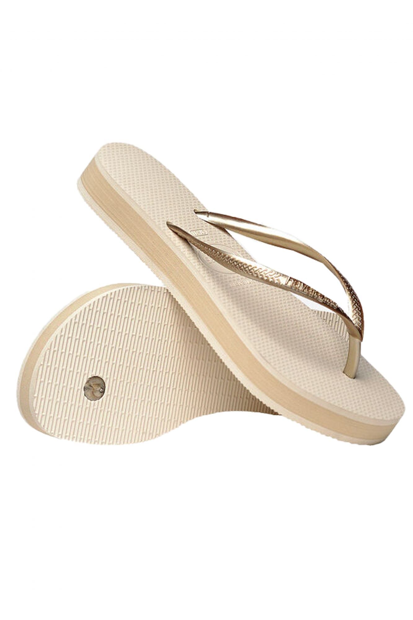 HAVAIANAS SLIM PLATFORM en color BEIS (4)