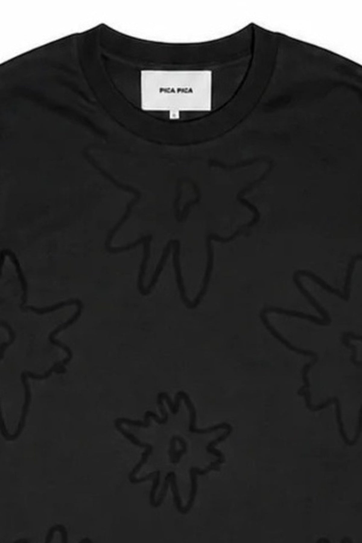PICA PICA EDELWEISS FLOWER AOP en color NEGRO (4)