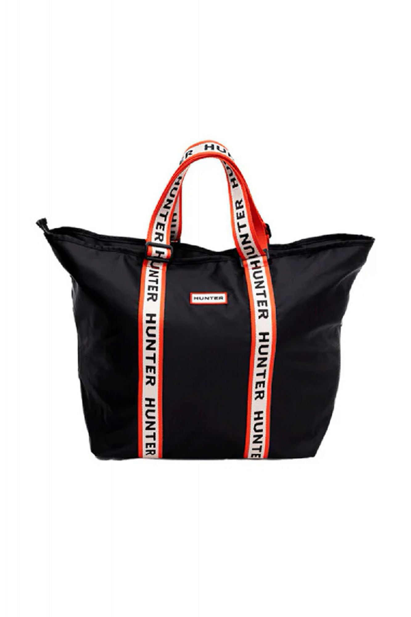 HUNTER ROBERTS JACQUARD LOGO WEBBING TOTE en color NEGRO (1)