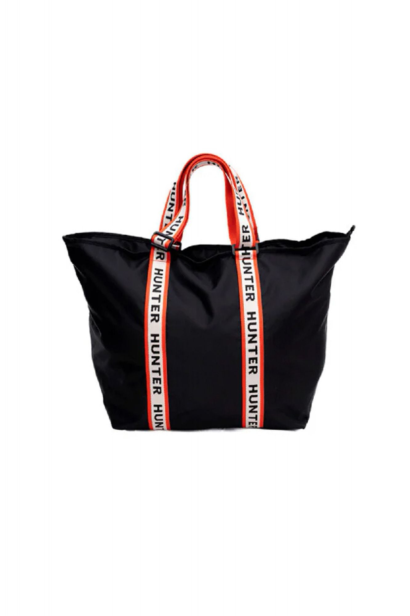 HUNTER ROBERTS JACQUARD LOGO WEBBING TOTE en color NEGRO (2)