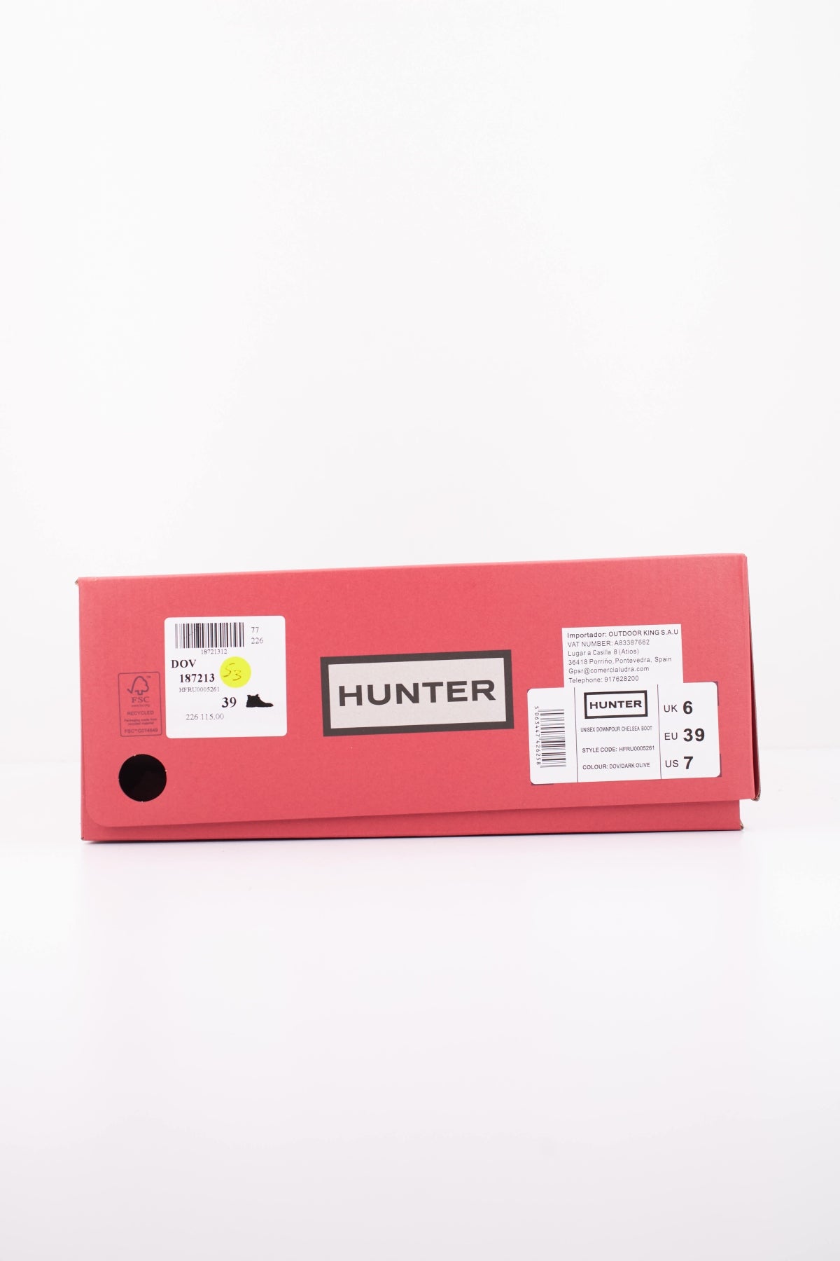 HUNTER HFRU0005261 BOTA U DOWNPOUR CHELSEA en color VERDE (6)
