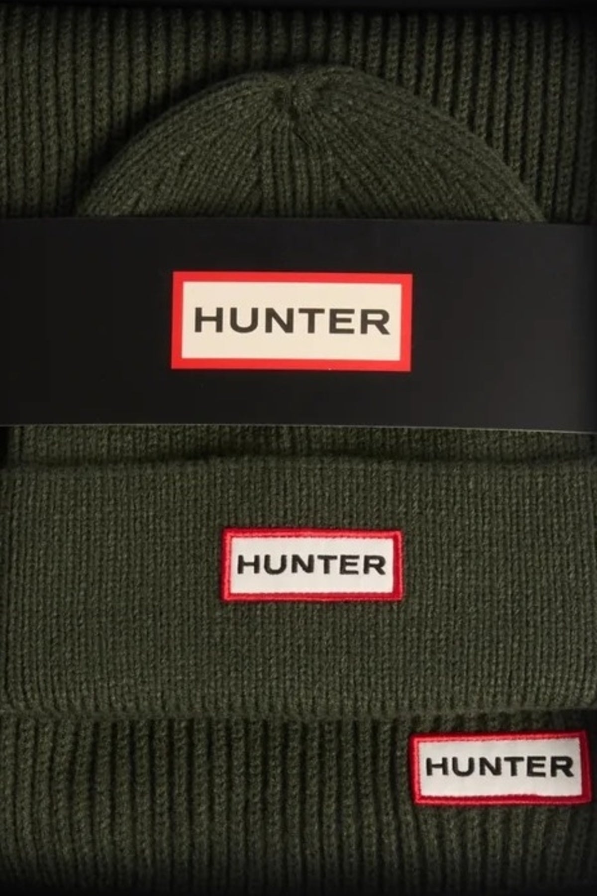 HUNTER HXRU0047251 BOX SET JURA BEANIE SCA en color VERDE (4)