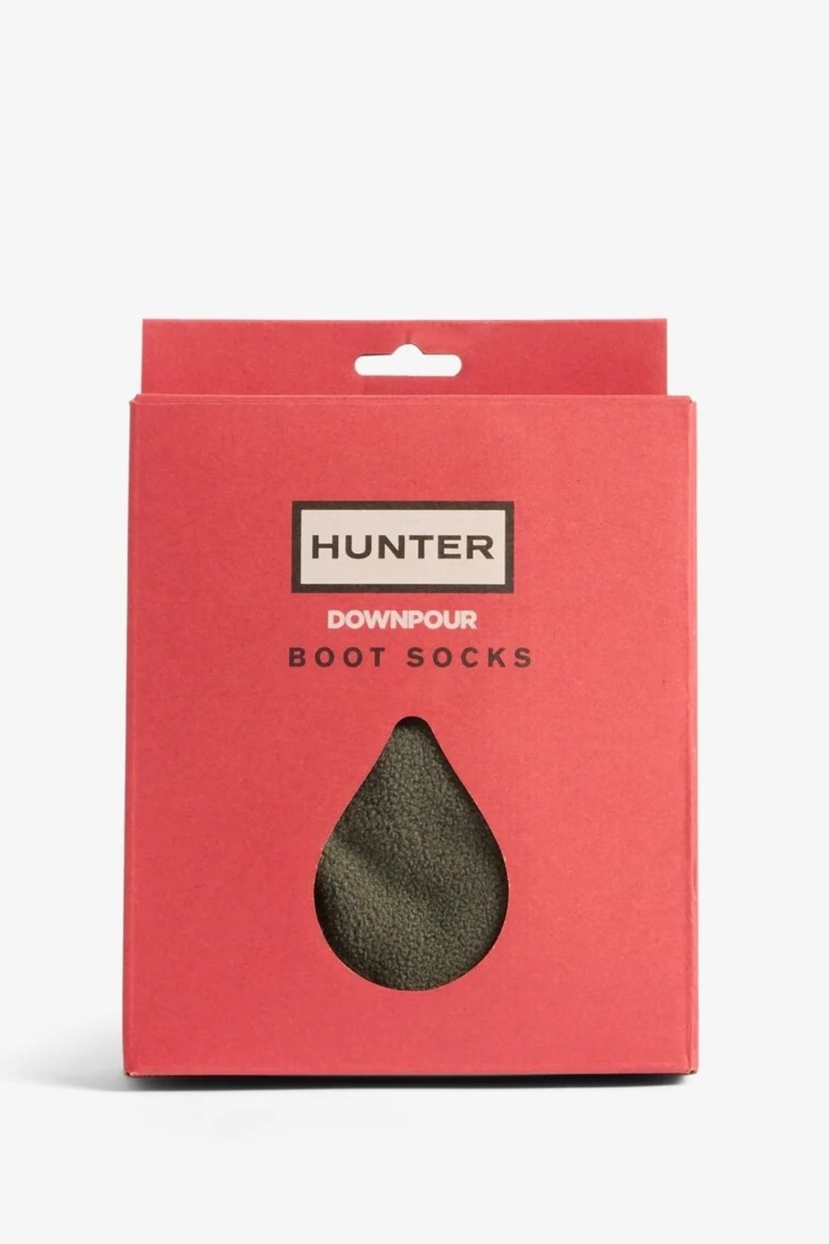 HUNTER CALCETIN DOWNPOUR FLEECE TALL en color VERDE (4)