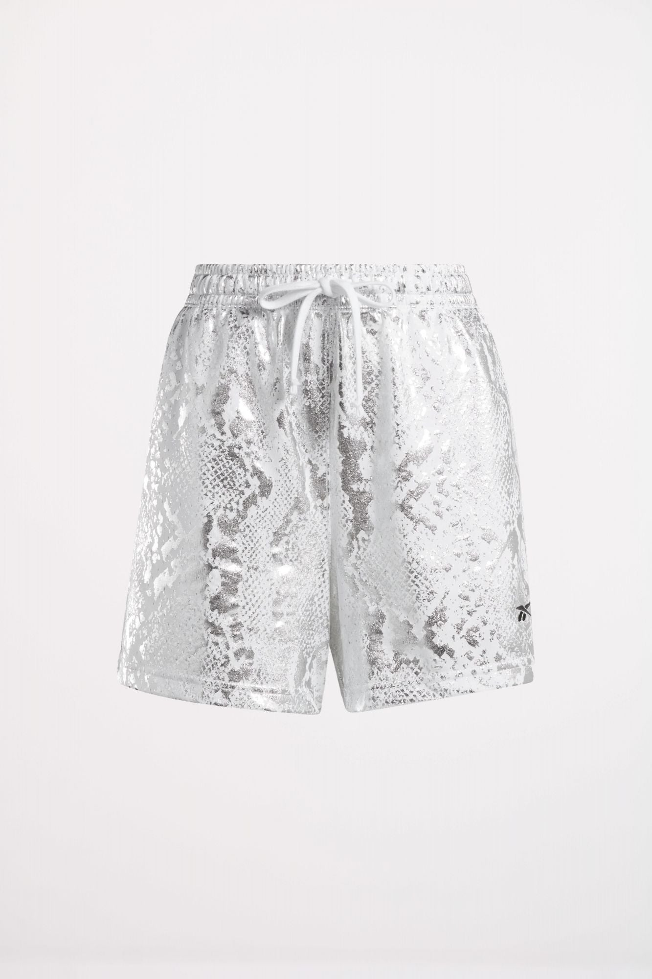 REEBOK WOMEN'S B-BALL OFF-COURT ALLOVER PRINT SHORTS 5" en color BLANCO (2)