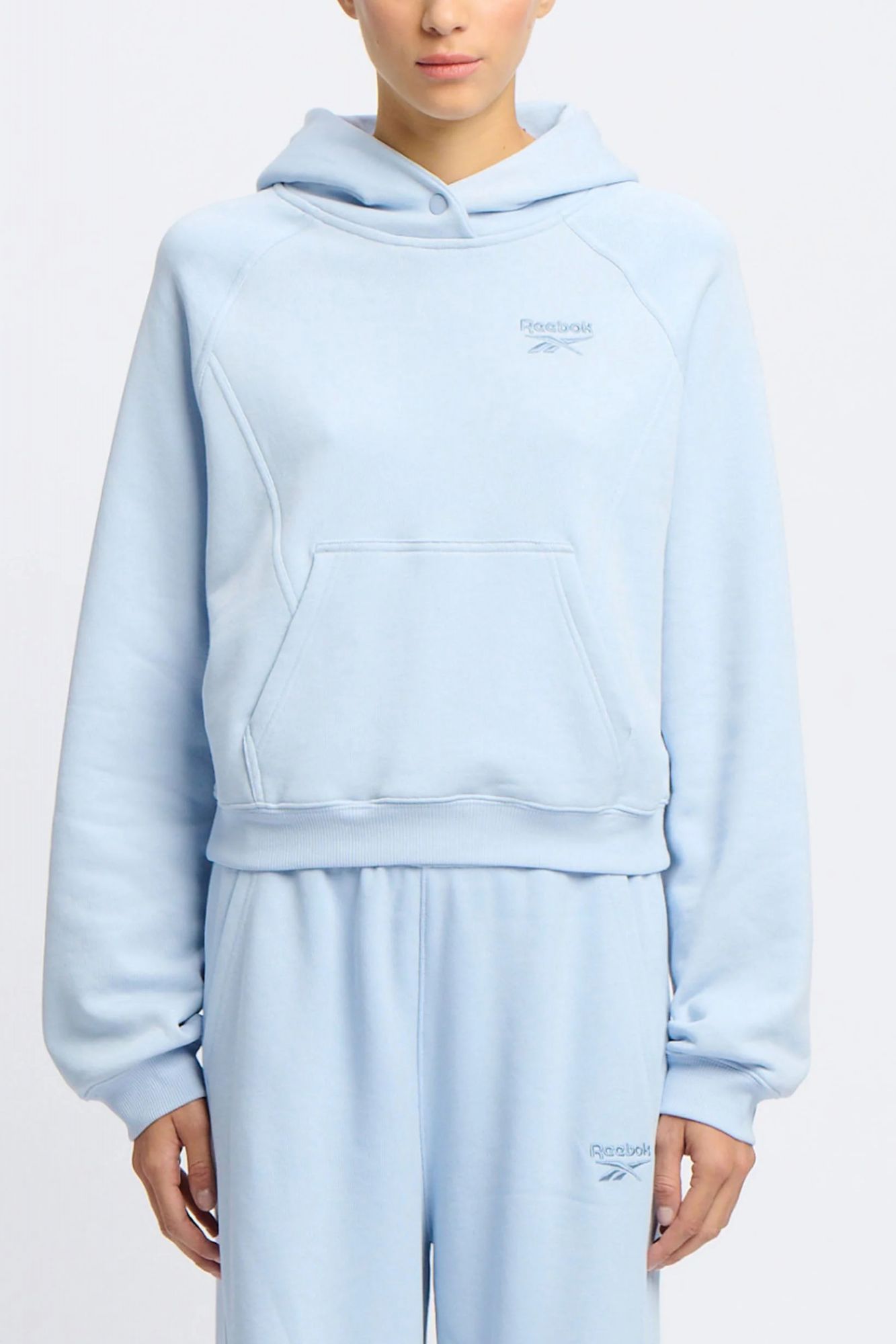 REEBOK ICON ELEMENTS FT HOODIE en color AZUL (1)