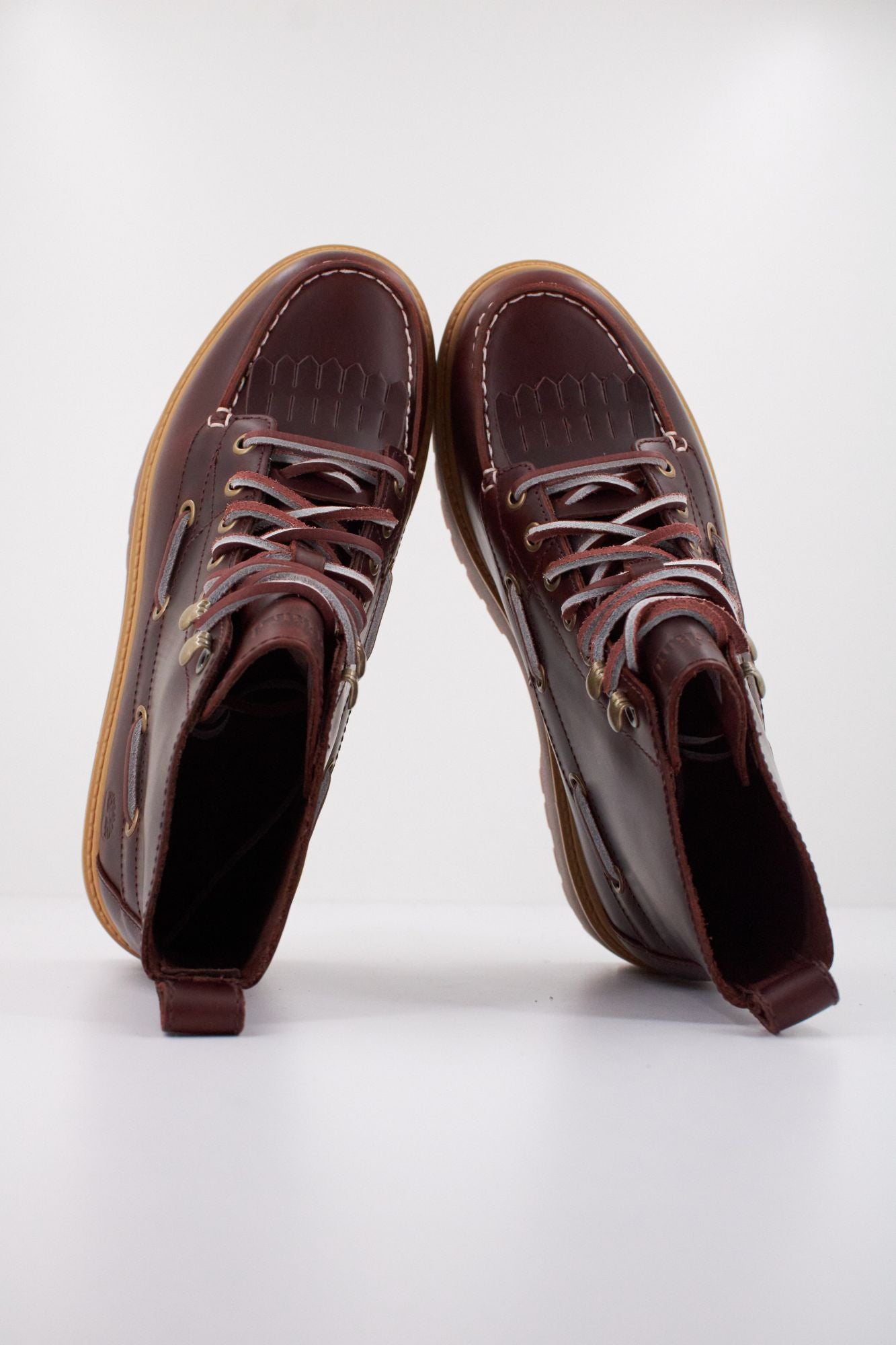 TIMBERLAND STONE STREET MID LACE en color BURDEOS (3)