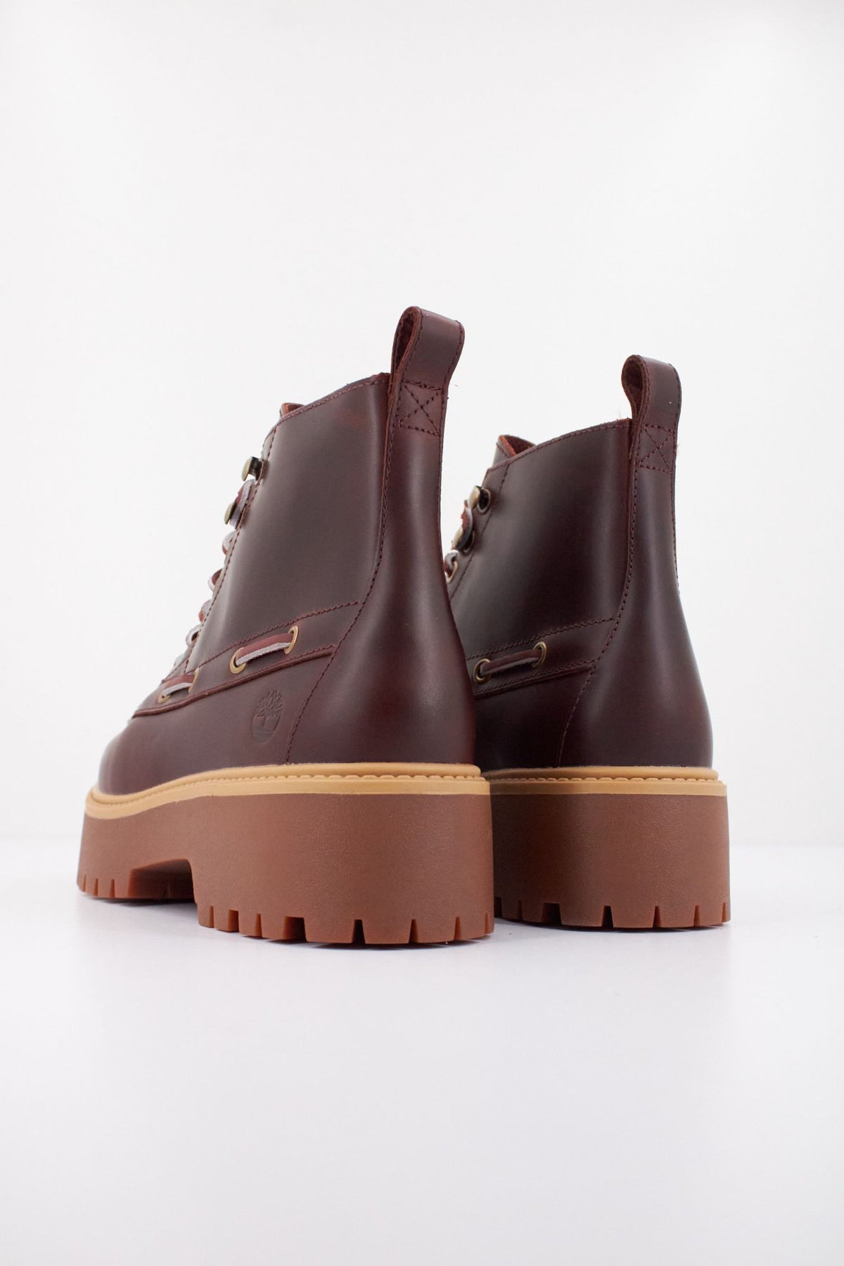 TIMBERLAND STONE STREET MID LACE en color BURDEOS (4)
