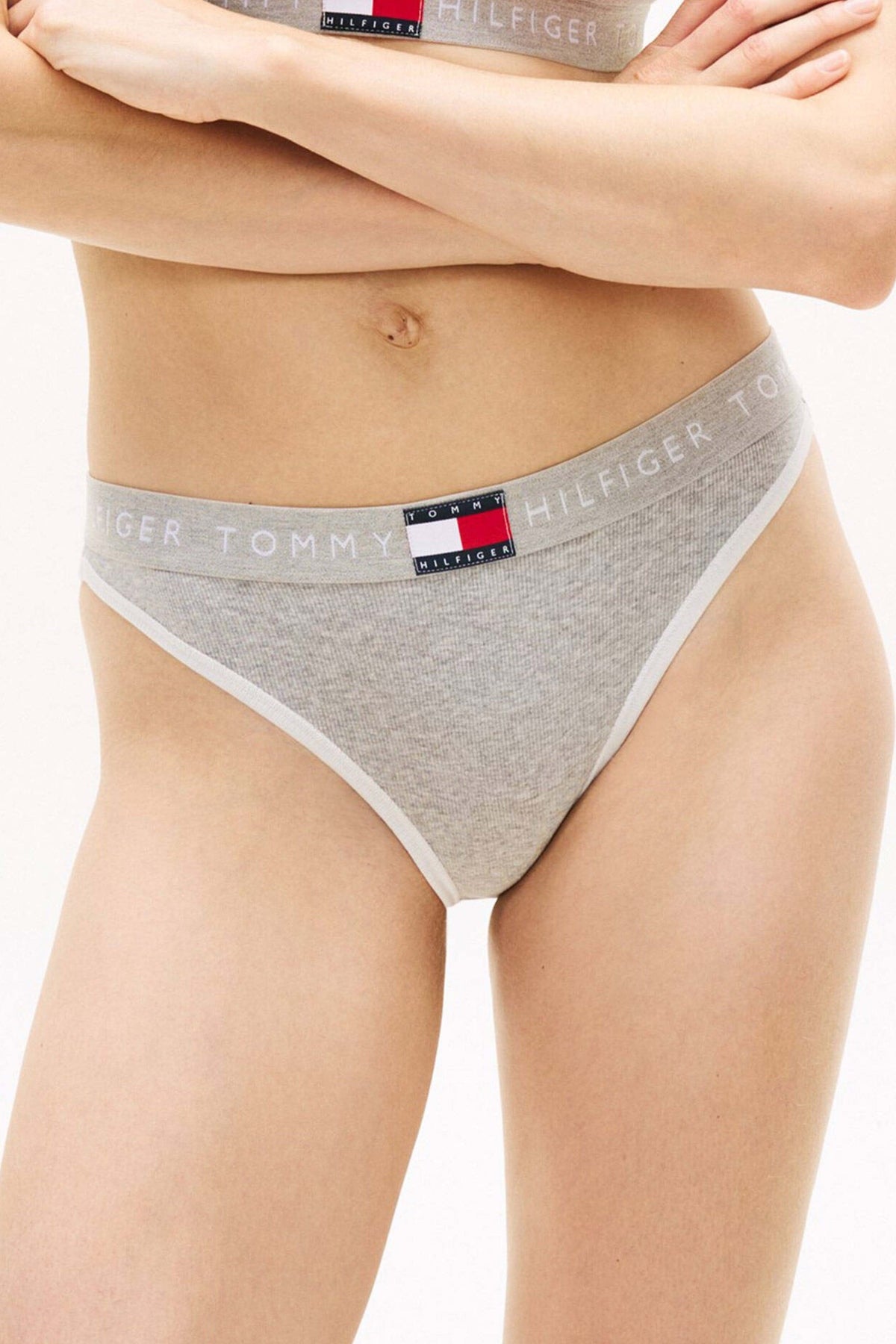 TOMMY HILFIGER RIB BIKINI en color GRIS (3)