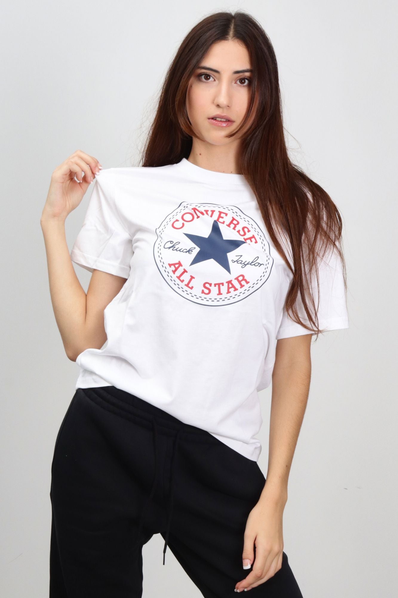 CONVERSE CHUCK PATCH CORE TEE en color BLANCO (1)