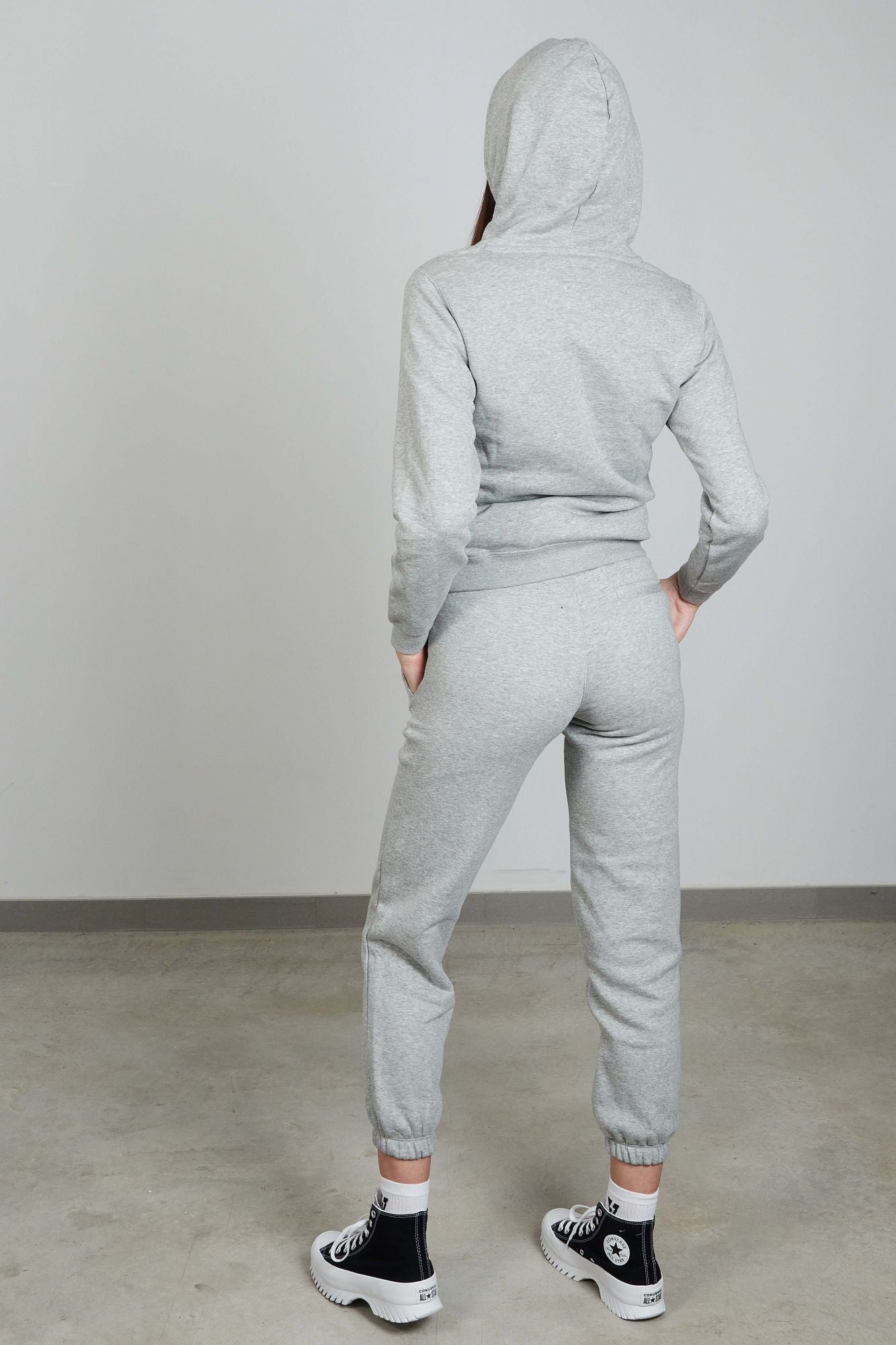 CONVERSE CHUCK PATCH CORE HOODIE B en color GRIS (4)