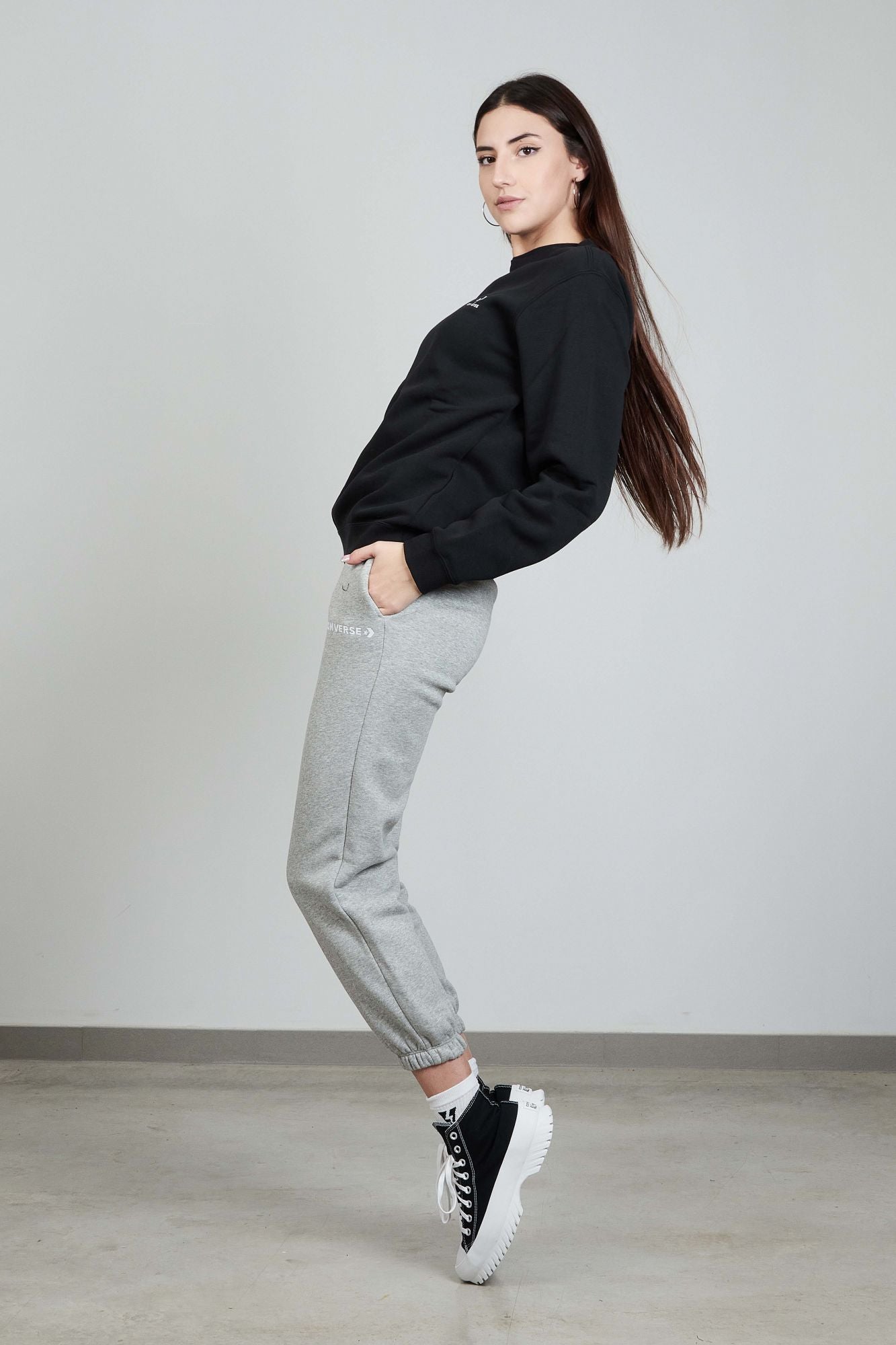 CONVERSE STAR CHEVRON HOODIE BB en color NEGRO (3)