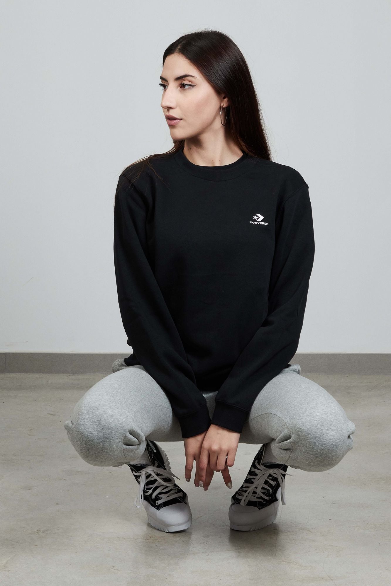 CONVERSE STAR CHEVRON HOODIE BB en color NEGRO (4)