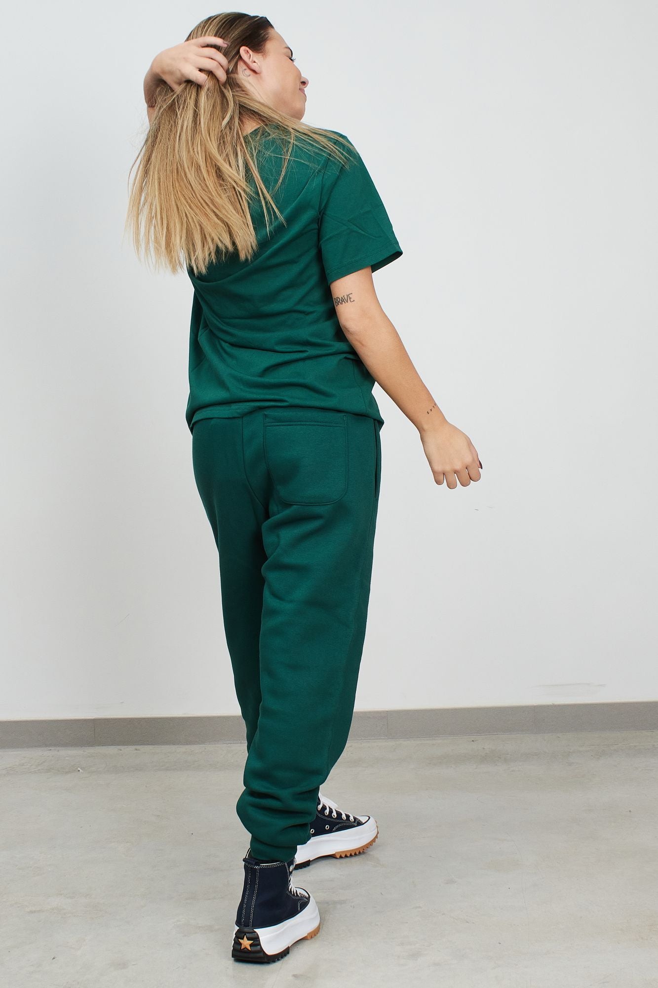 CONVERSE STAR CHEVRON CREW BB en color VERDE (4)