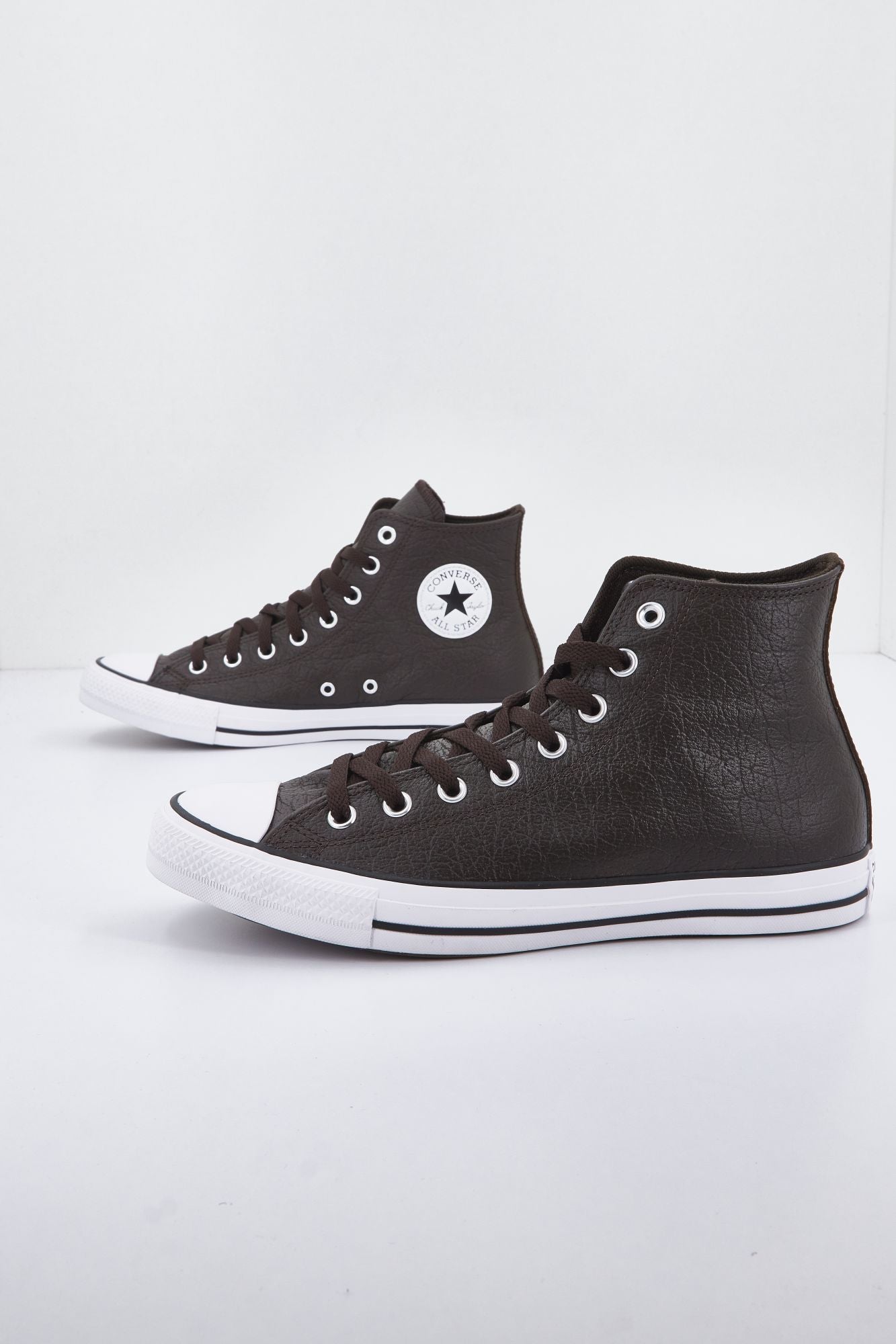 CONVERSE CHUCK TAYLOR ALL STAR TUMBLED LEATHER en color MARRON (3)