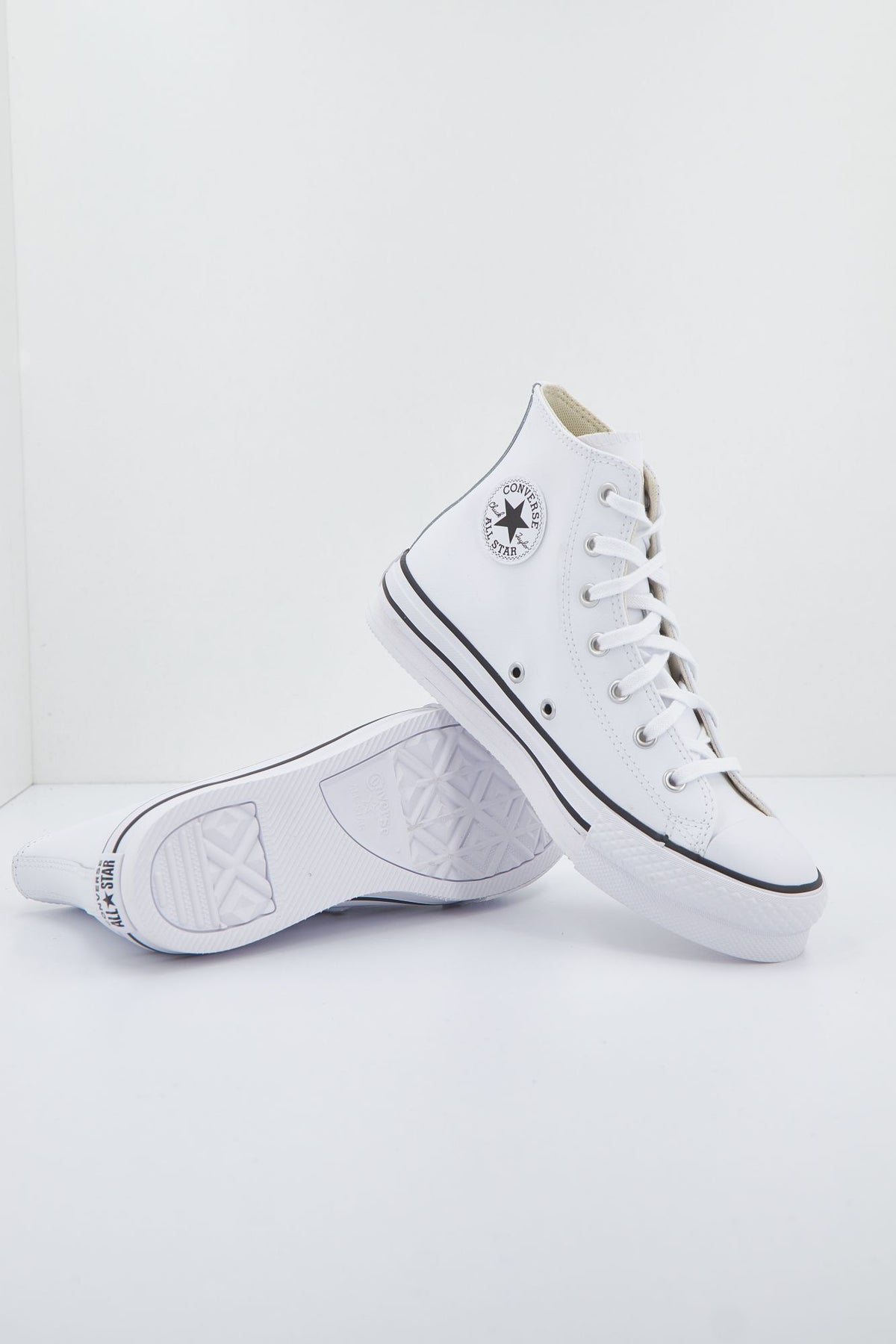 CONVERSE CHUCK TAYLOR ALL STAR EVA LIFT LEATHER A02486C en color BLANCO (3)