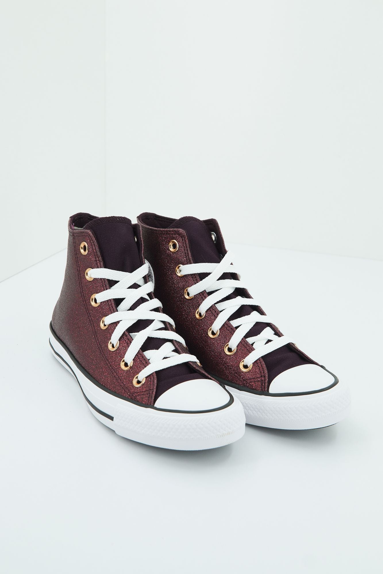 CONVERSE CHUCK TAYLOR ALL STAR FOREST GLAM HI en color BURDEOS (4)